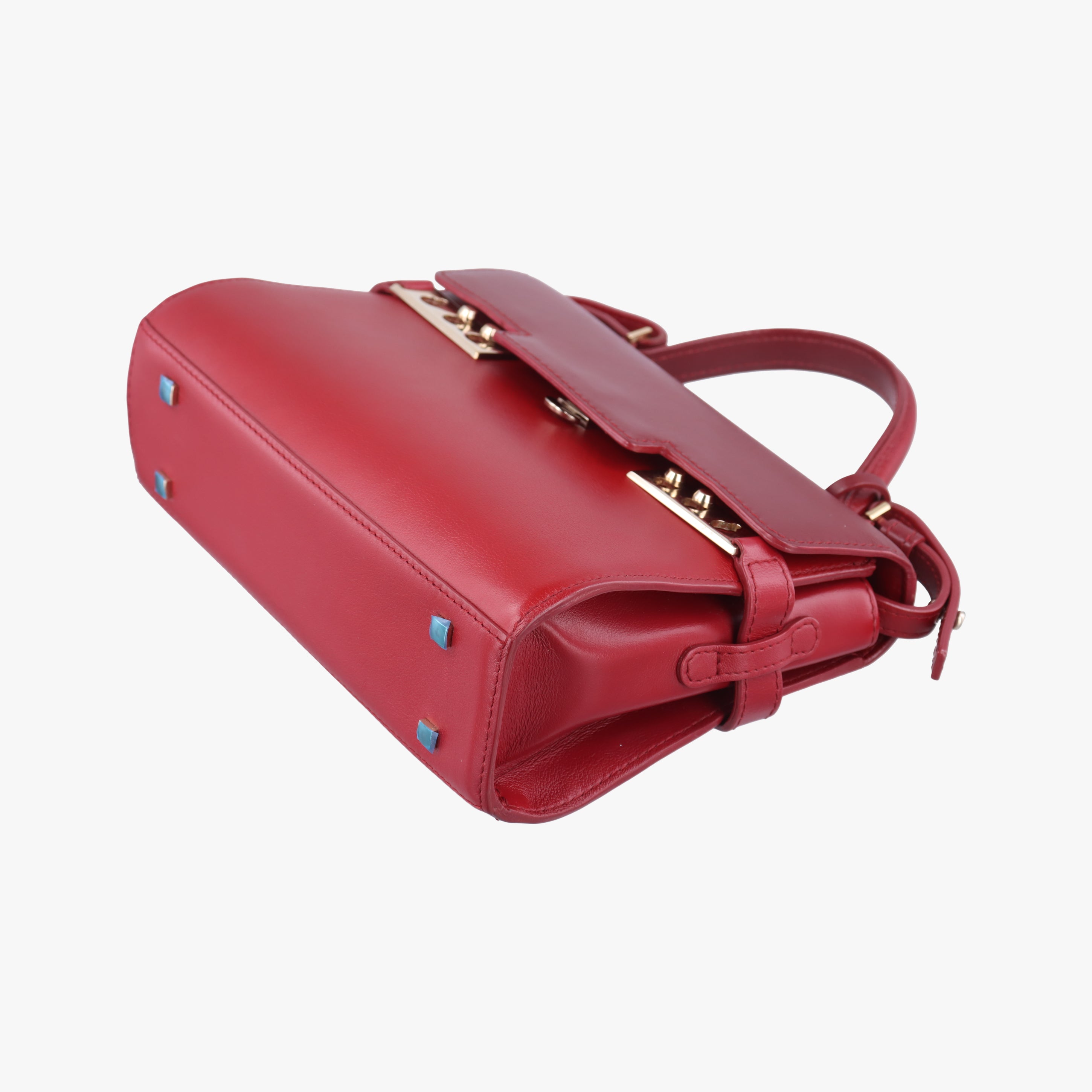 Pre-owned Delvaux Tampete Red Leather  shoulderbag | stylenewstar
