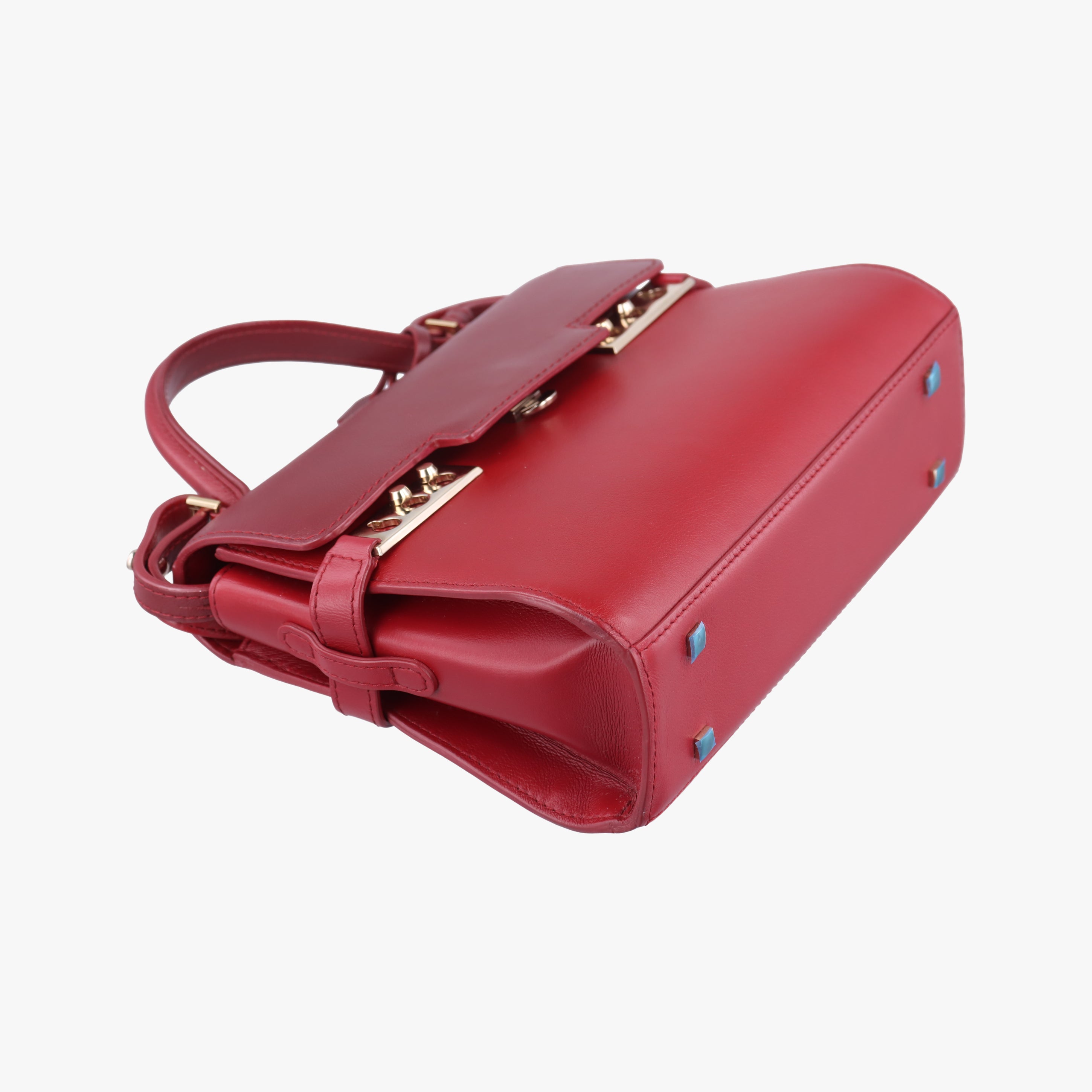 Pre-owned Delvaux Tampete Red Leather  shoulderbag | stylenewstar