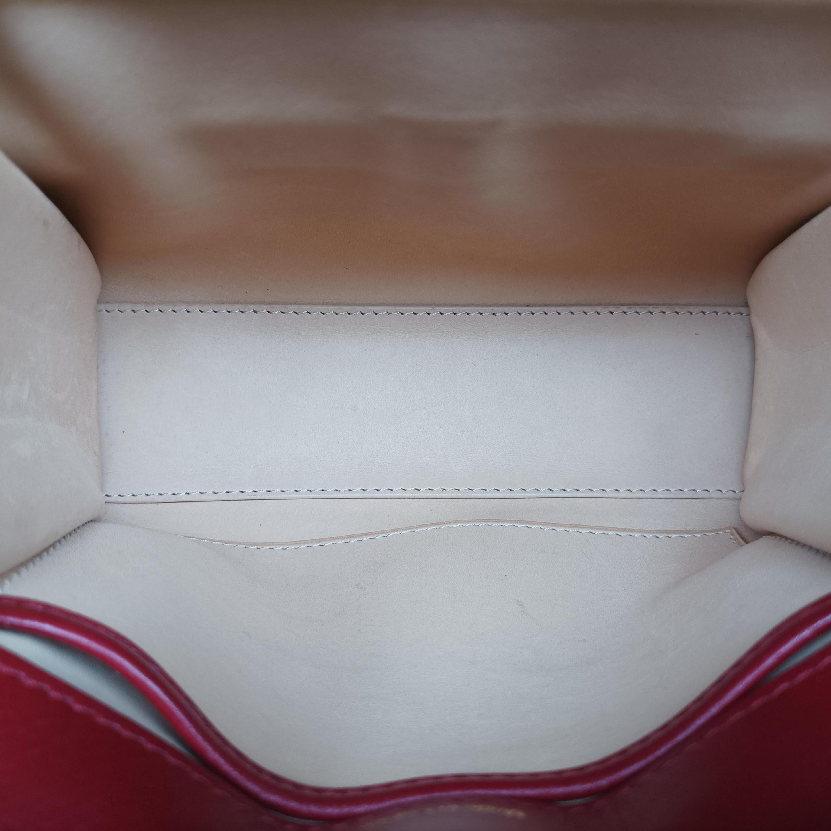 Pre-owned Delvaux Tampete Red Leather  shoulderbag | stylenewstar