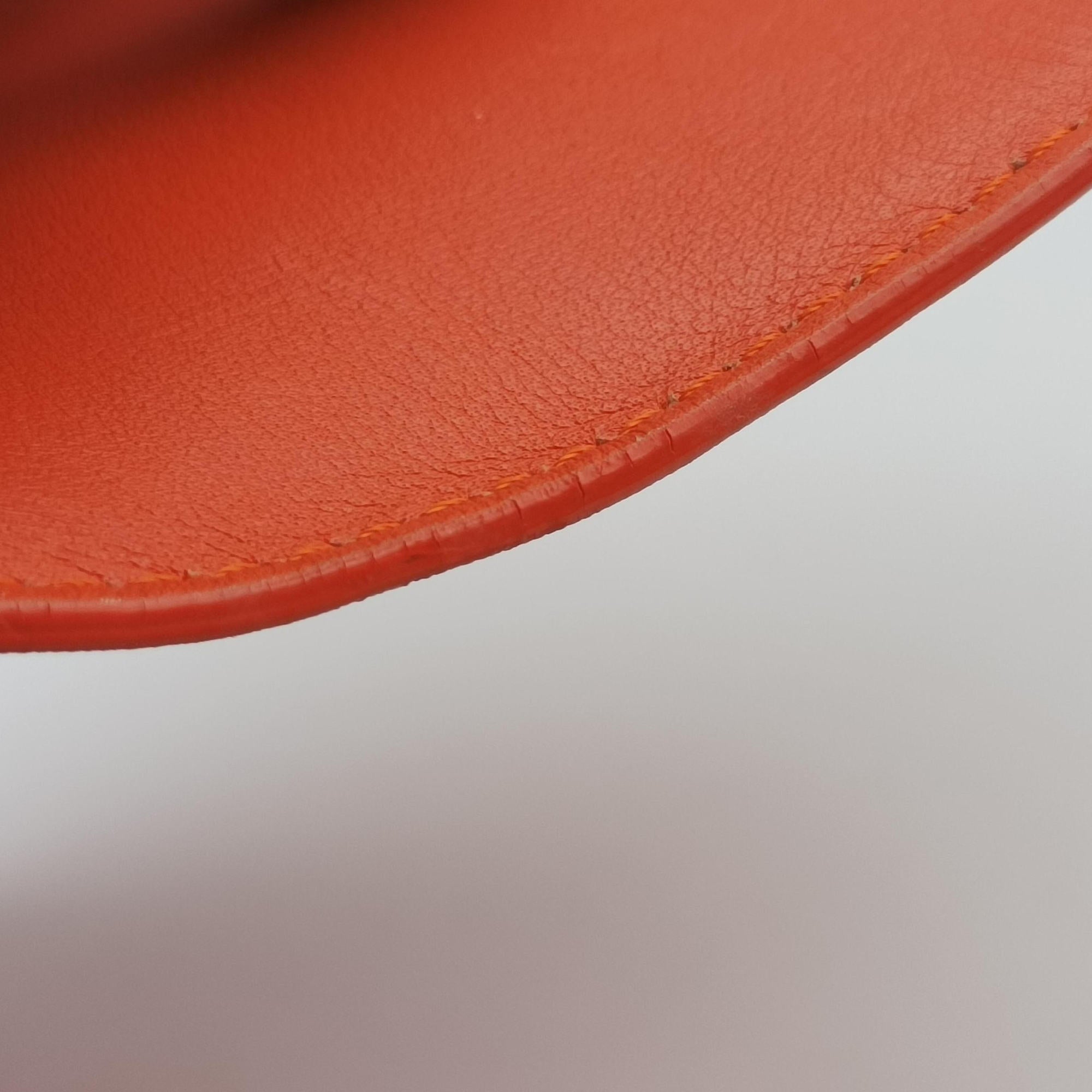 Vintage Delvaux Madame Orange Leather  shoulderbag | stylenewstar