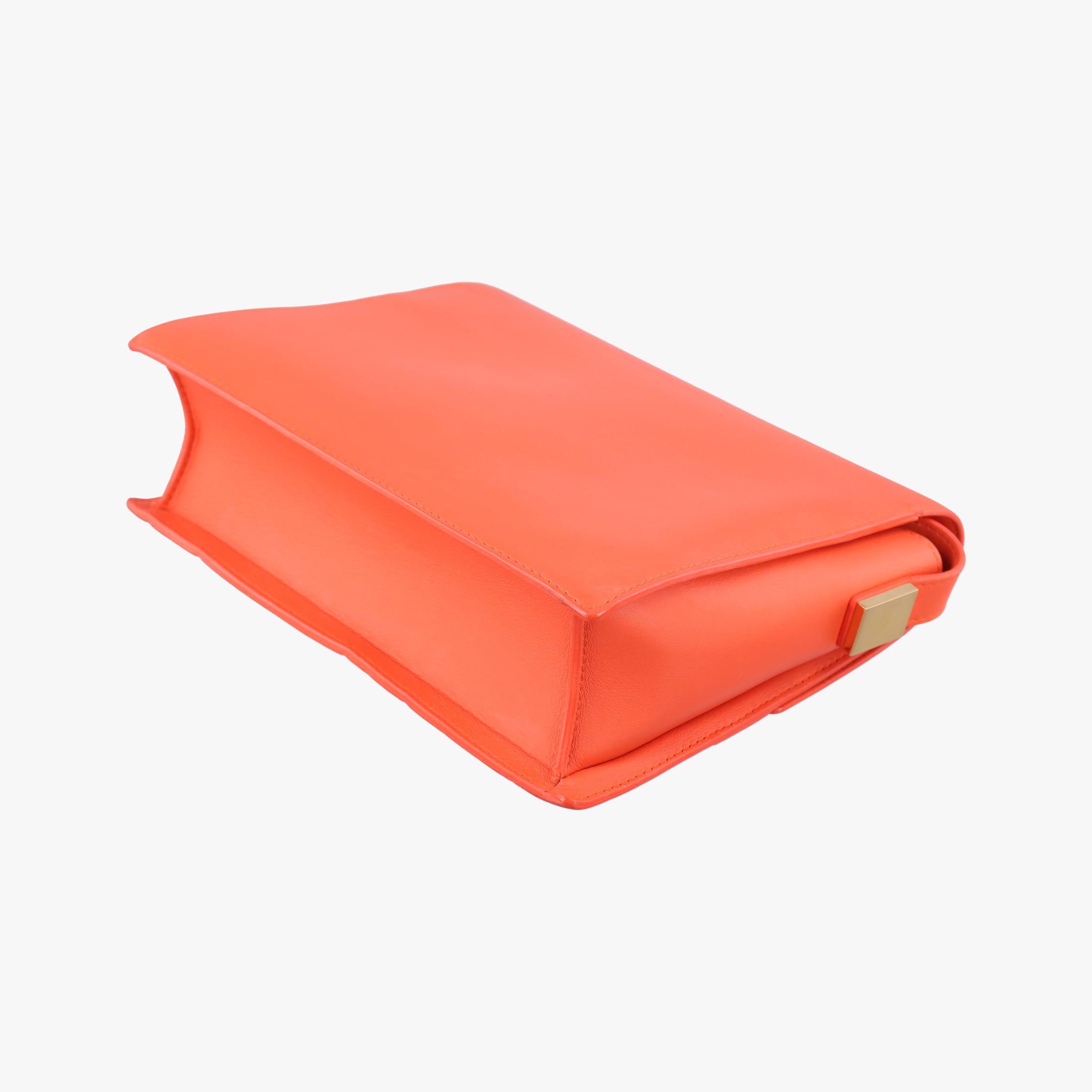 Vintage Delvaux Madame Orange Leather  shoulderbag | stylenewstar