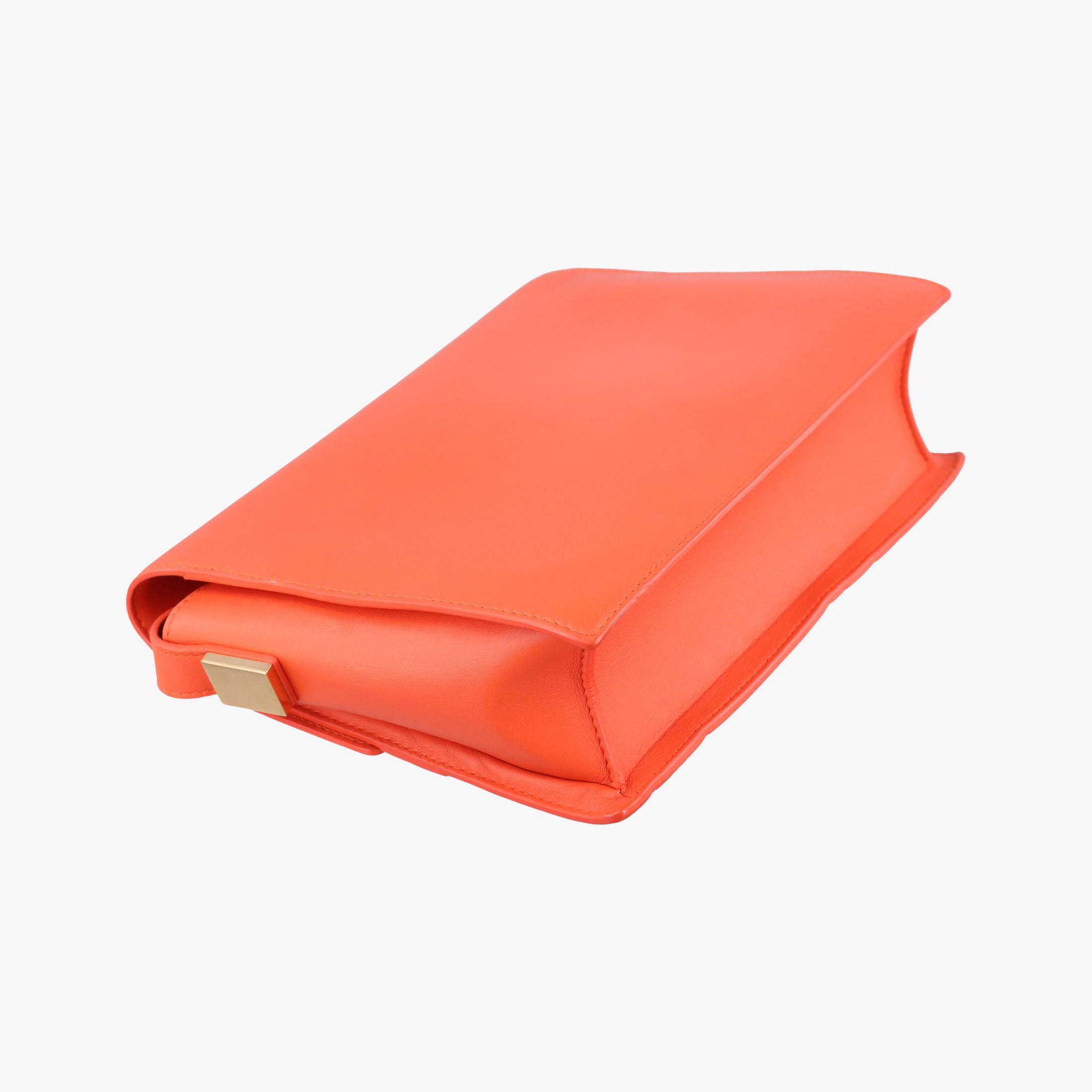 Vintage Delvaux Madame Orange Leather  shoulderbag | stylenewstar
