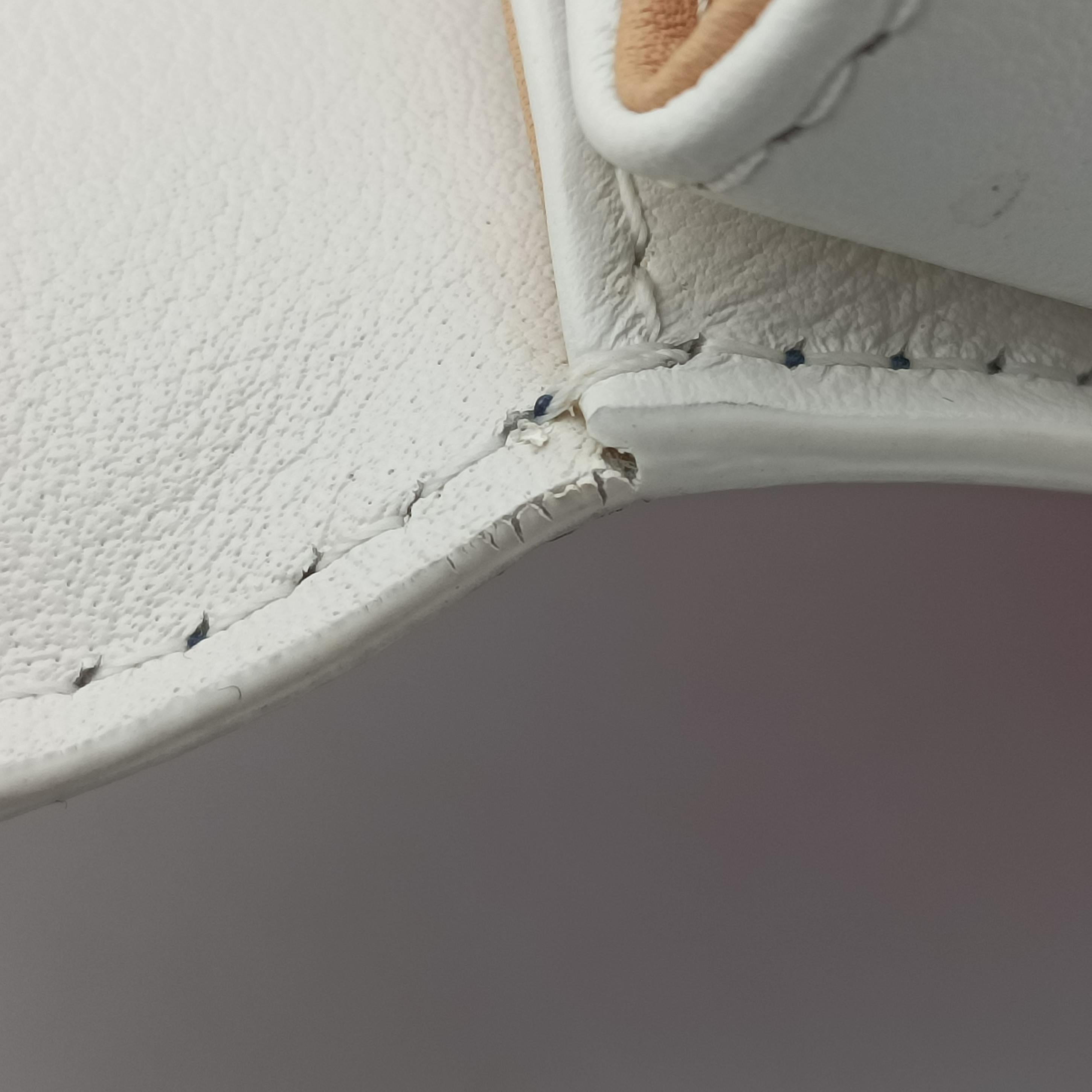 Pre-owned Delvaux Tempete White xNavy x Red x Brown leather  handbag | stylenewstar