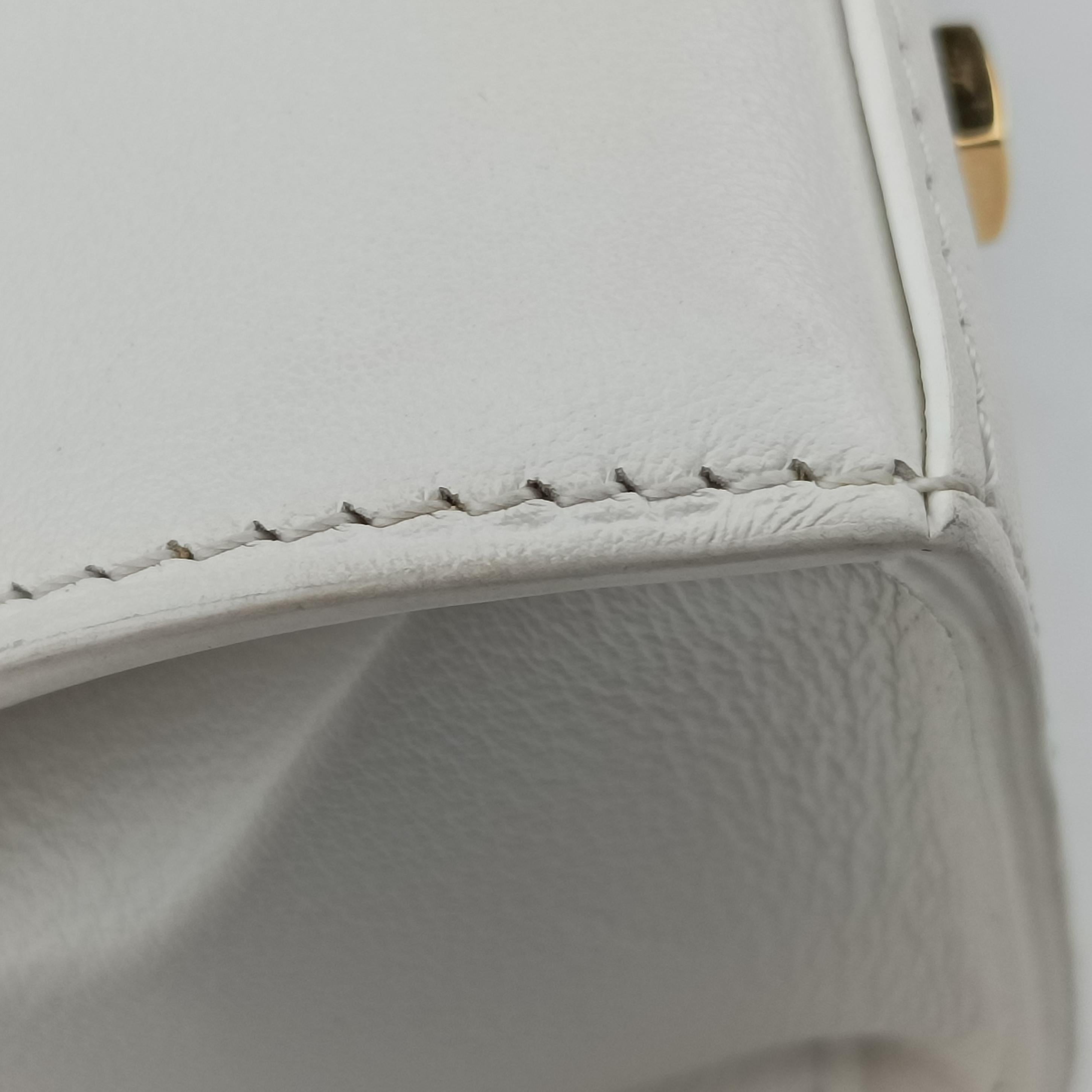 Pre-owned Delvaux Tempete White xNavy x Red x Brown leather  handbag | stylenewstar