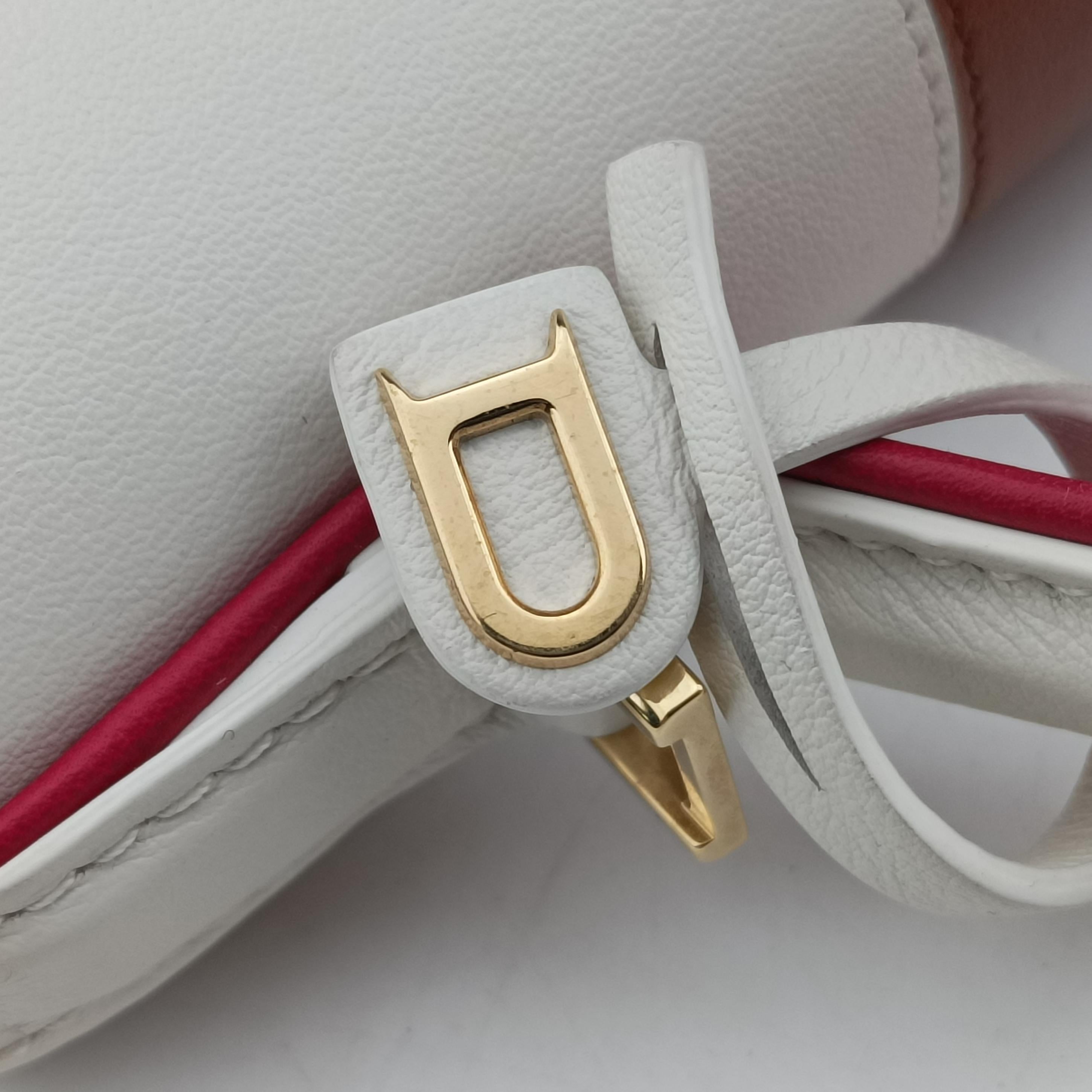 Pre-owned Delvaux Tempete White xNavy x Red x Brown leather  handbag | stylenewstar