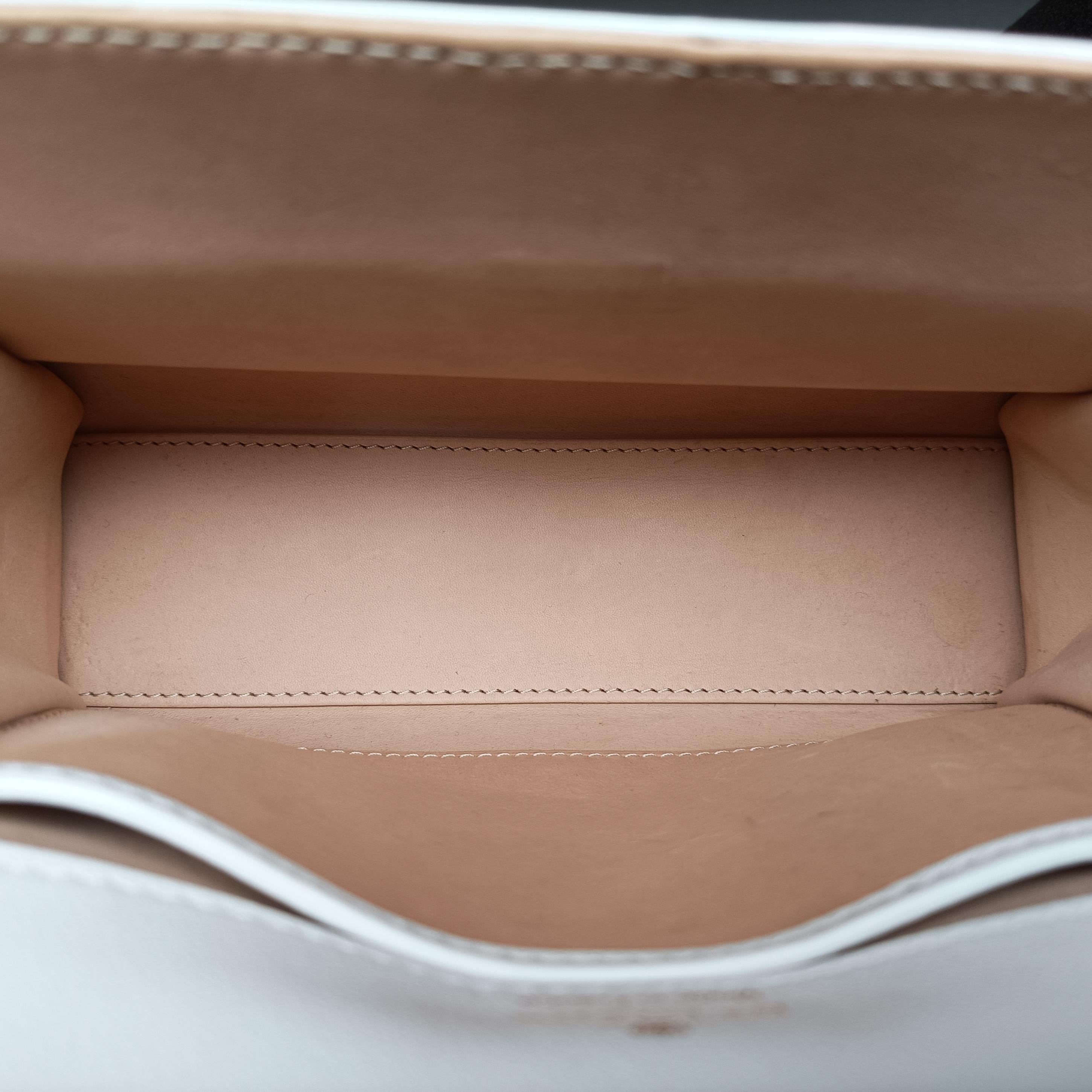 Pre-owned Delvaux Tempete White xNavy x Red x Brown leather  handbag | stylenewstar