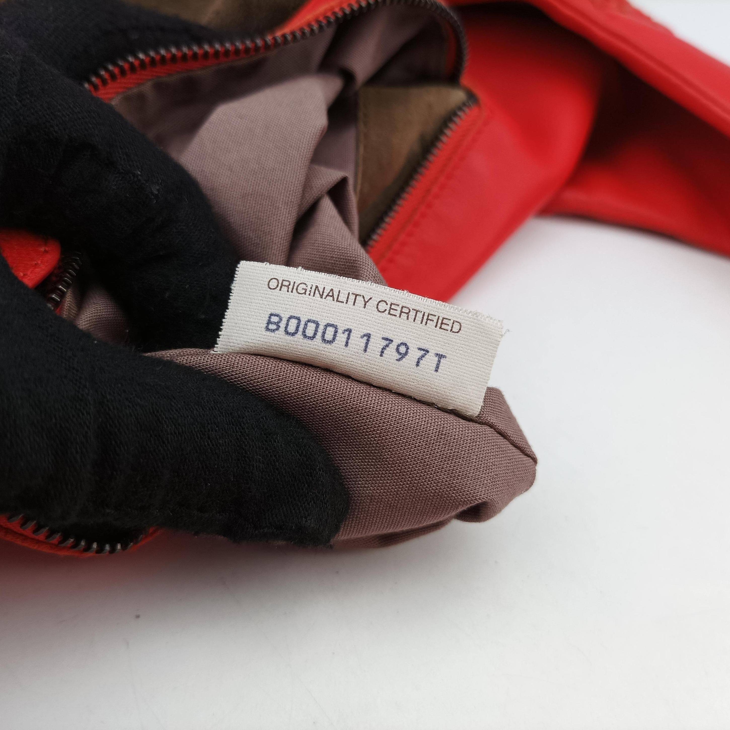 Pre-owned Bottega Veneta CAMPANA Intrecciato Red lambskin  shoulderbag | stylenewstar