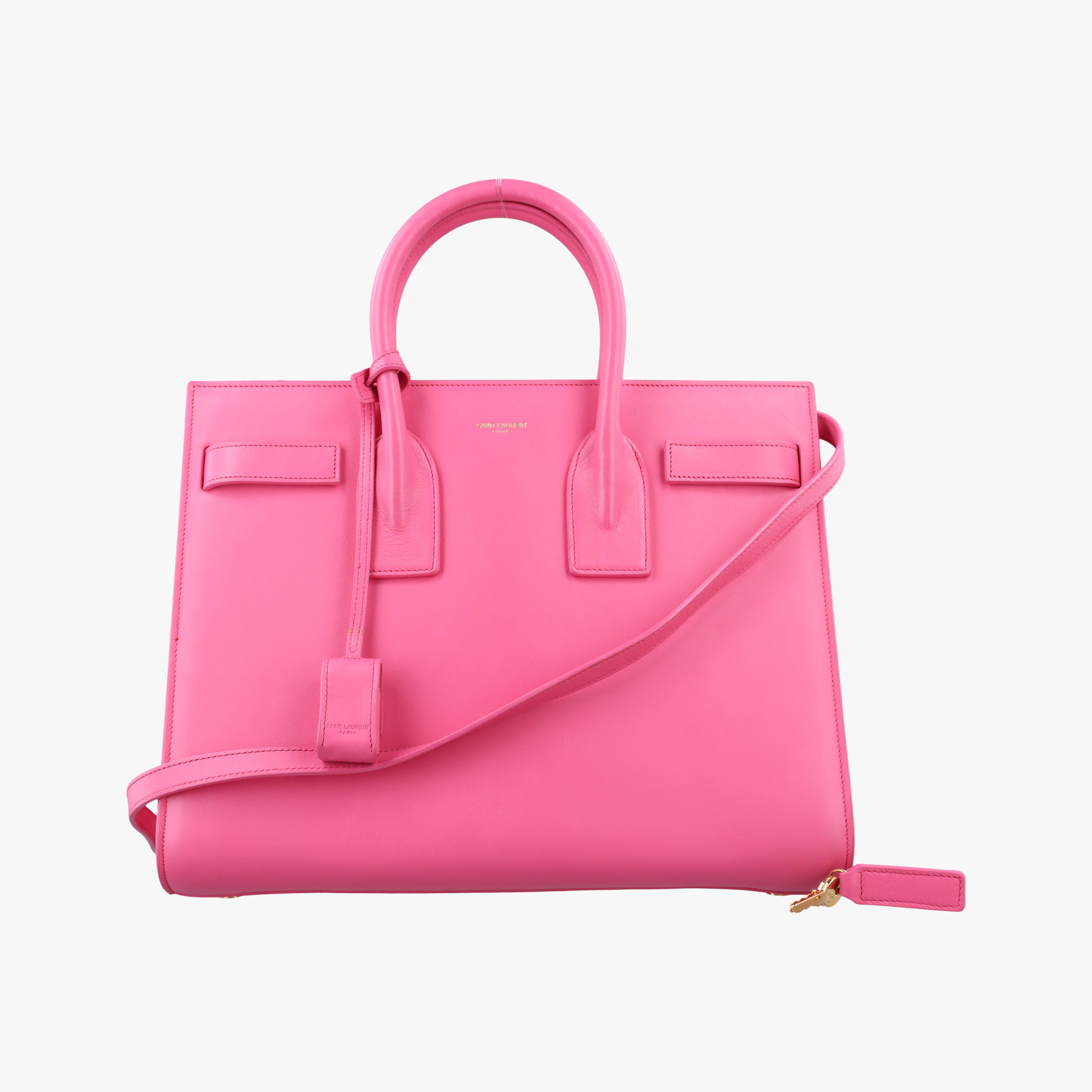 Vintage Yves Saint Laurent SAC DE JOUR Pink Leather 355153 shoulderbag | stylenewstar