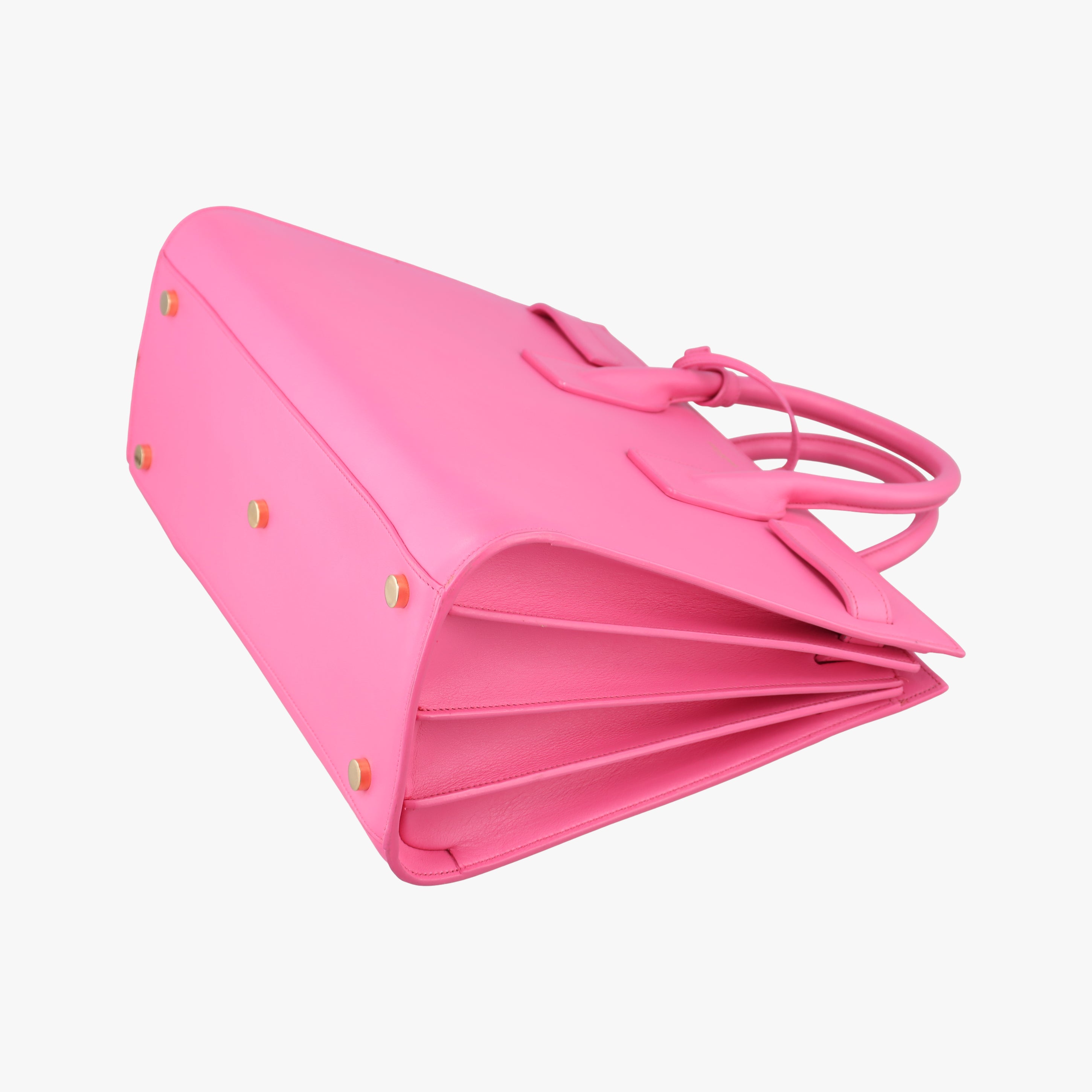Vintage Yves Saint Laurent SAC DE JOUR Pink Leather 355153 shoulderbag | stylenewstar
