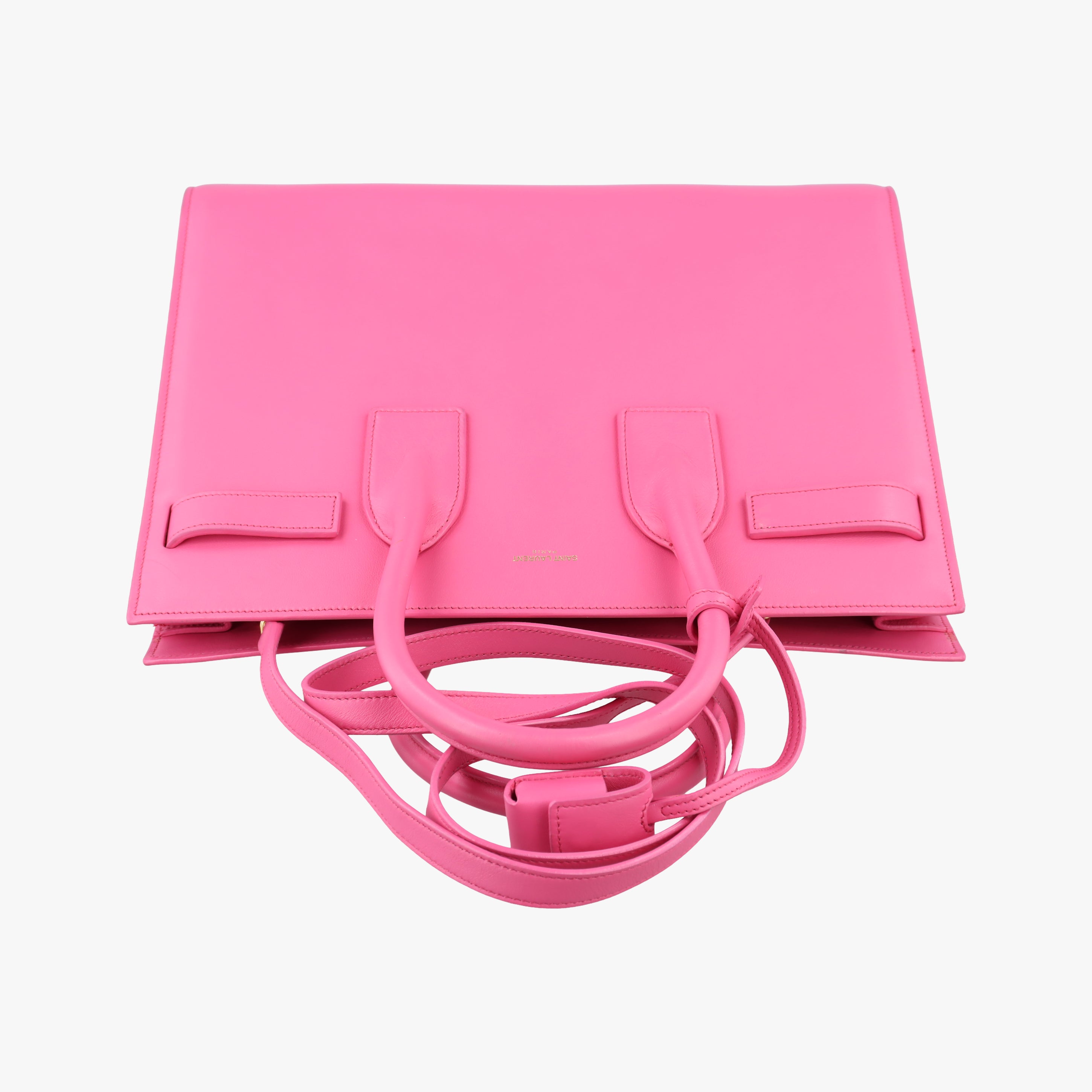 Vintage Yves Saint Laurent SAC DE JOUR Pink Leather 355153 shoulderbag | stylenewstar