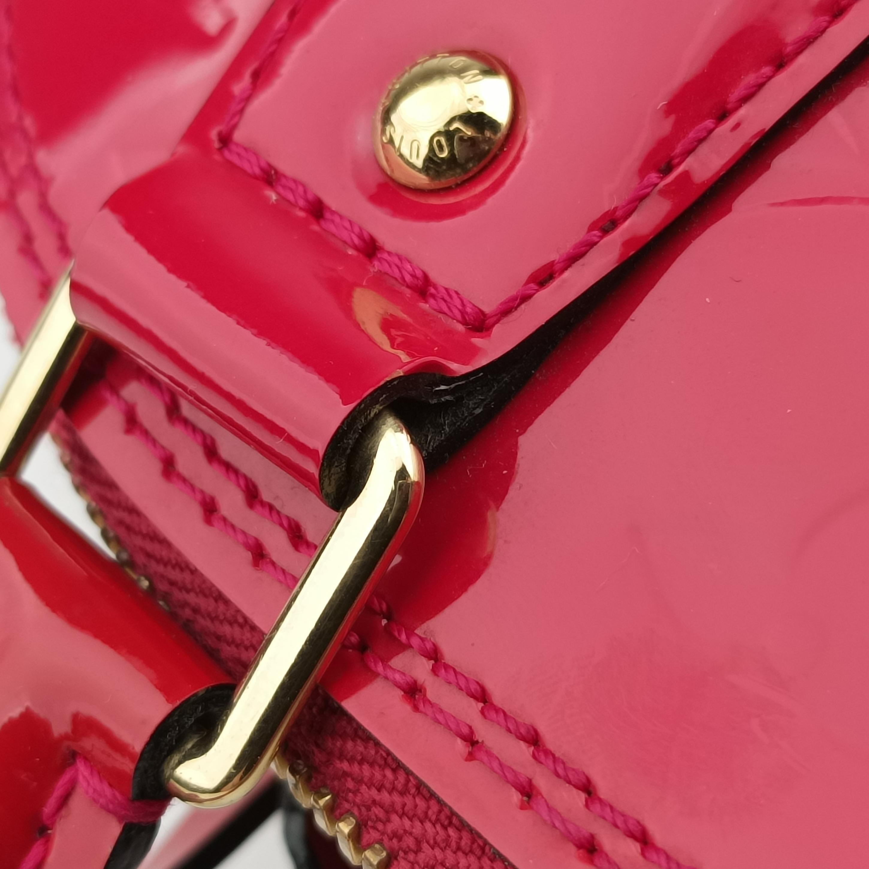 Secondhand Louis Vuitton Alma BB CERISE Vernis M90174 shoulderbag | stylenewstar