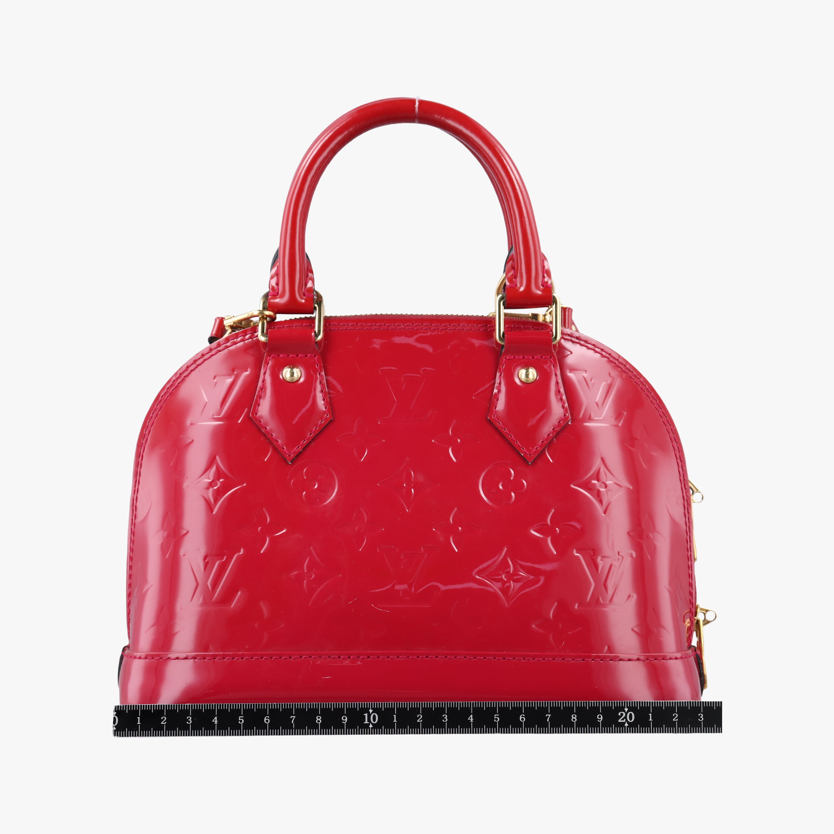 Secondhand Louis Vuitton Alma BB CERISE Vernis M90174 shoulderbag | stylenewstar