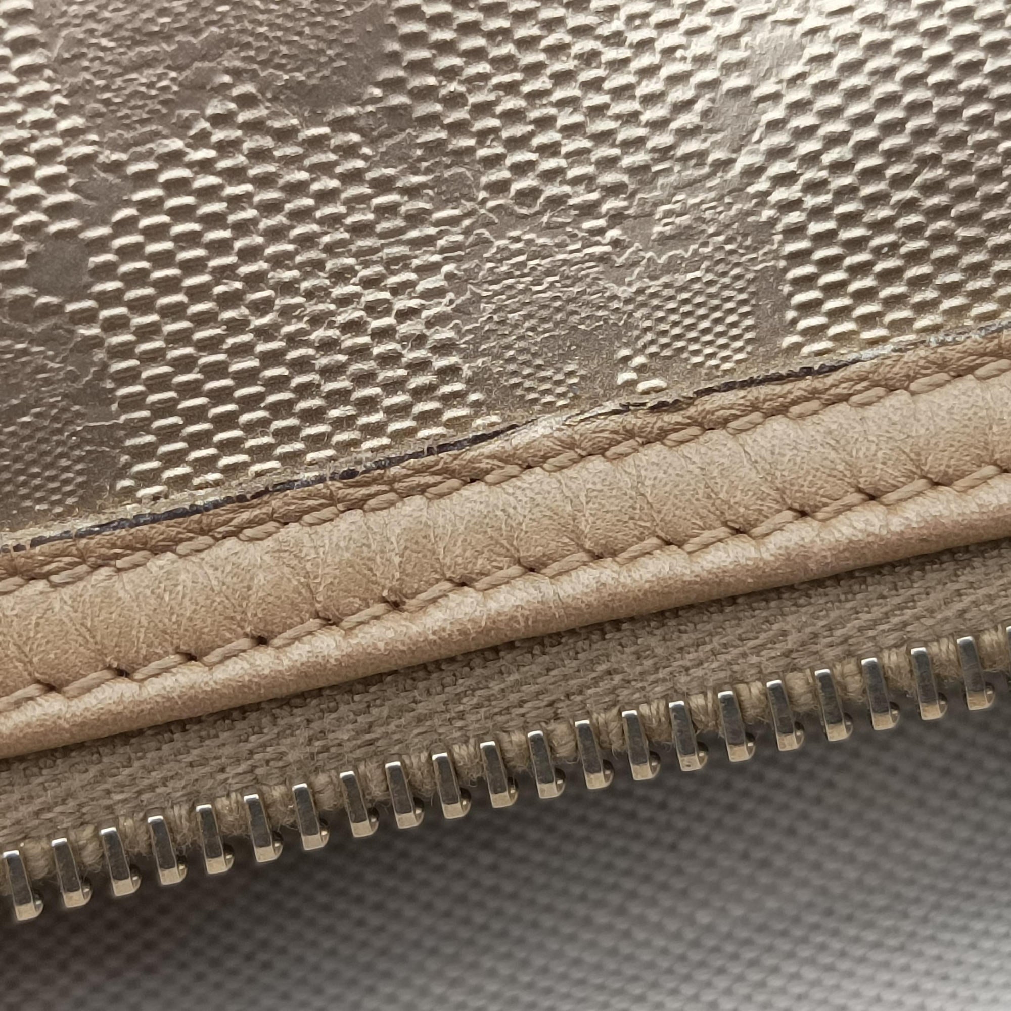 Pre-owned Gucci GG plus Spring Joy GG Supreme Golden PVC coated canvas 193603 handbag | stylenewstar
