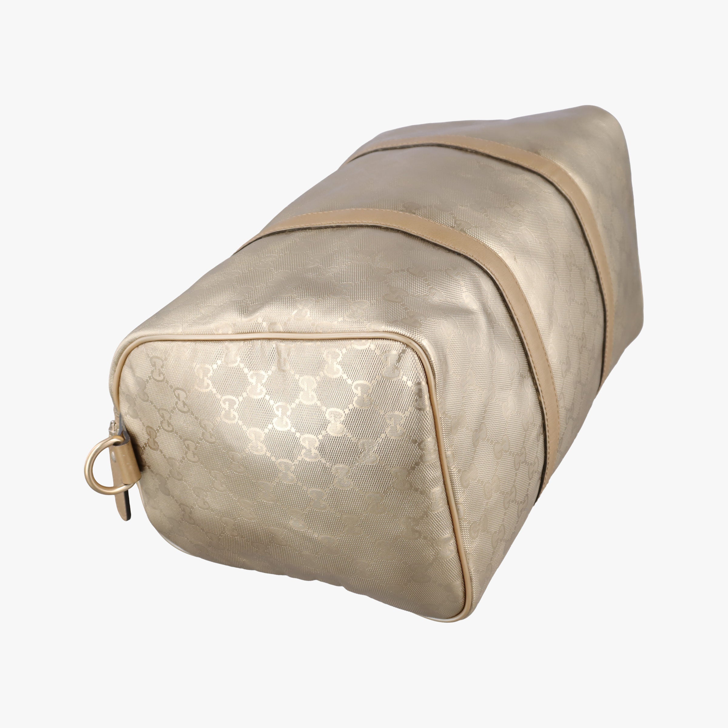 Pre-owned Gucci GG plus Spring Joy GG Supreme Golden PVC coated canvas 193603 handbag | stylenewstar