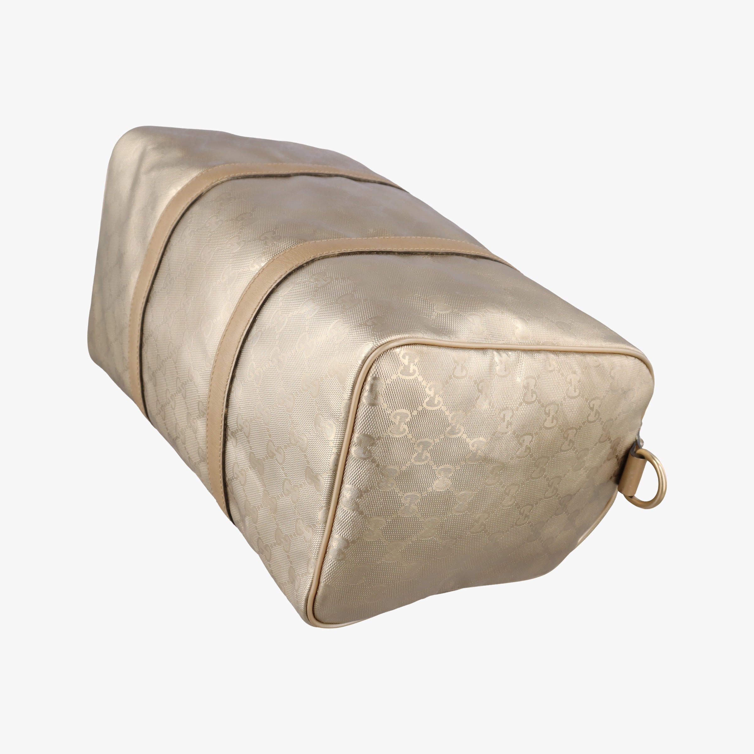 Pre-owned Gucci GG plus Spring Joy GG Supreme Golden PVC coated canvas 193603 handbag | stylenewstar