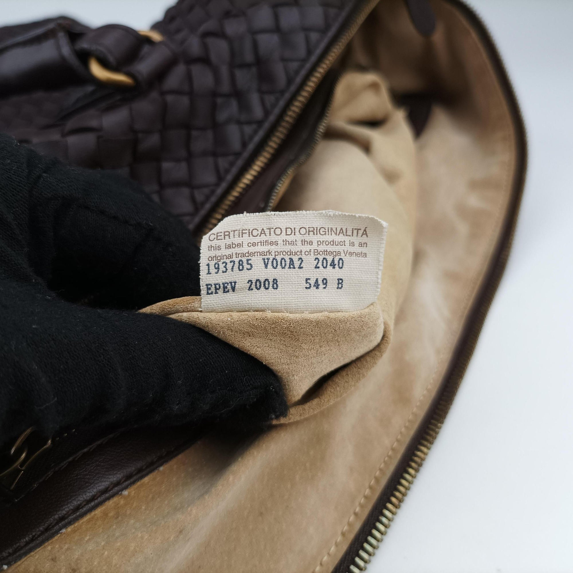 Secondhand Bottega Veneta Intrecciato Brown lambskin  handbag | stylenewstar
