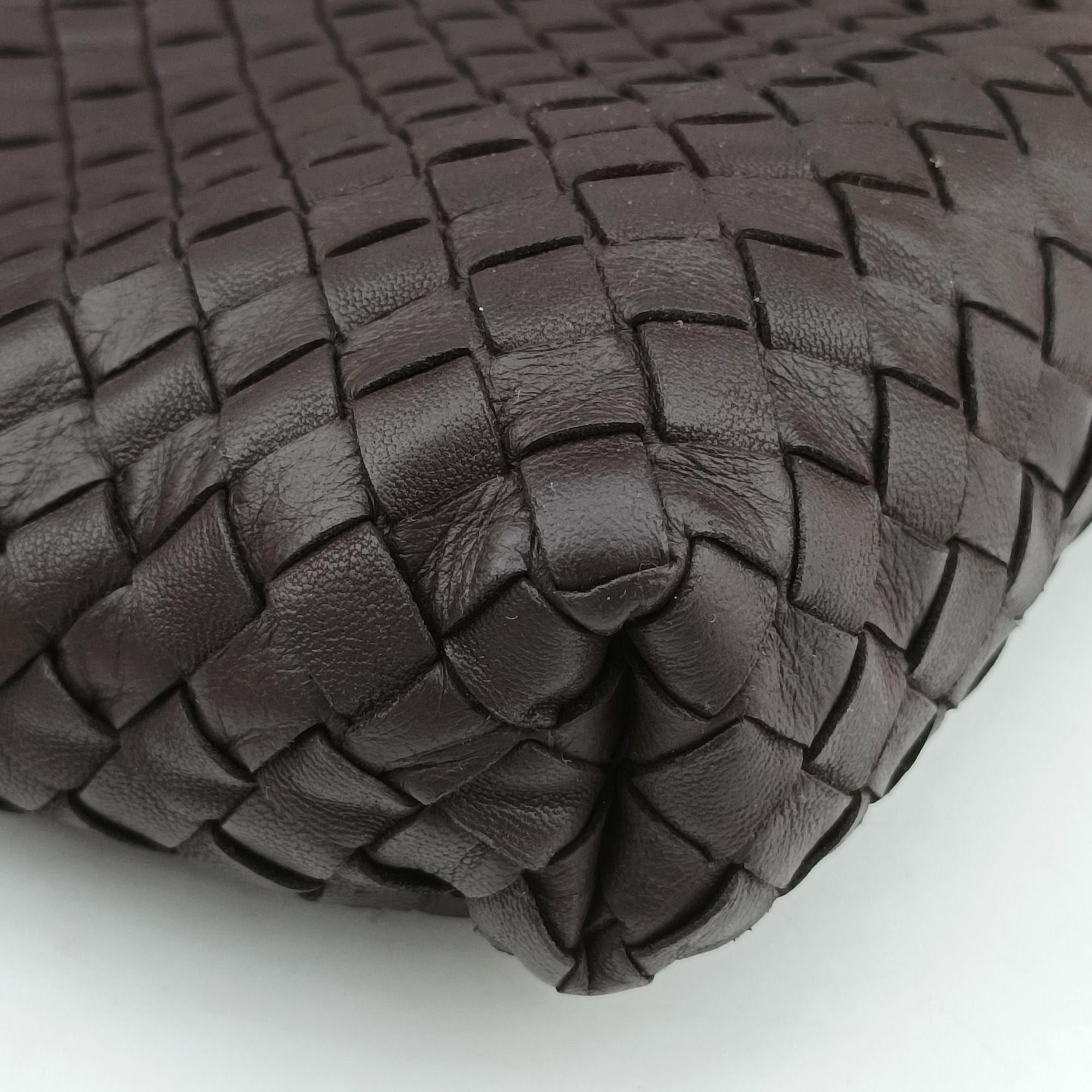 Secondhand Bottega Veneta Intrecciato Brown lambskin  handbag | stylenewstar