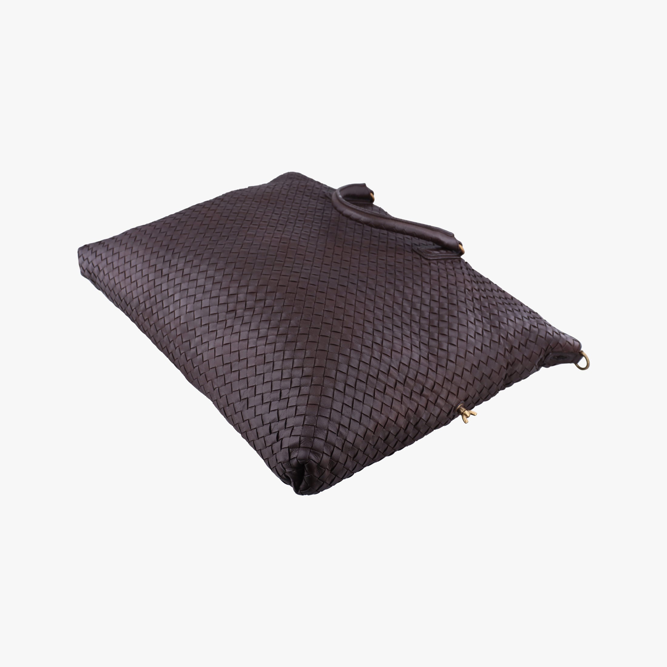 Secondhand Bottega Veneta Intrecciato Brown lambskin  handbag | stylenewstar
