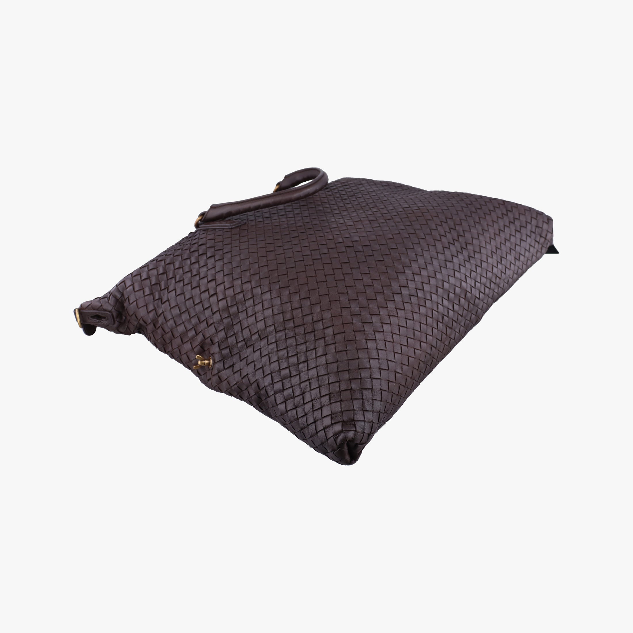 Secondhand Bottega Veneta Intrecciato Brown lambskin  handbag | stylenewstar