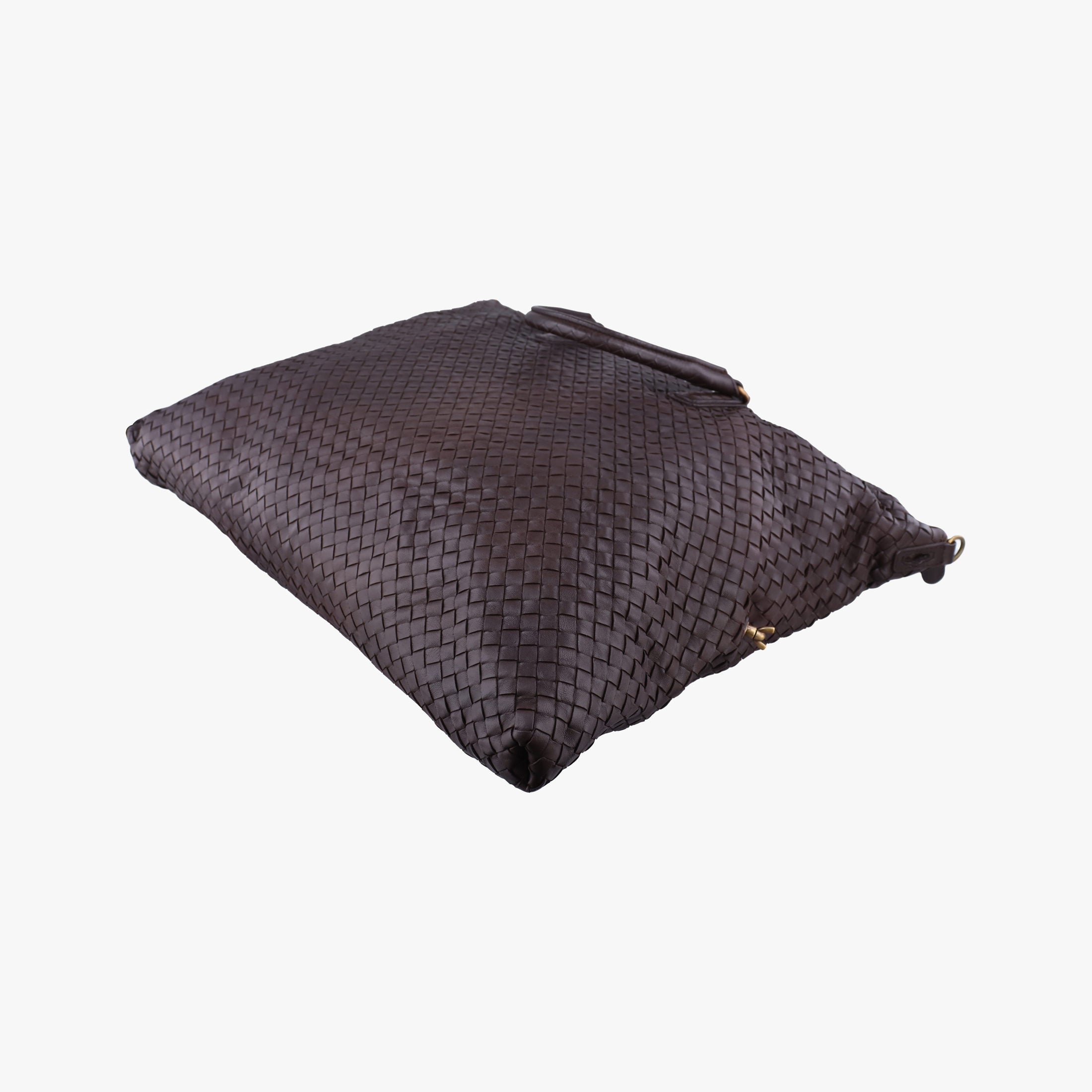 Secondhand Bottega Veneta Intrecciato Brown lambskin  handbag | stylenewstar