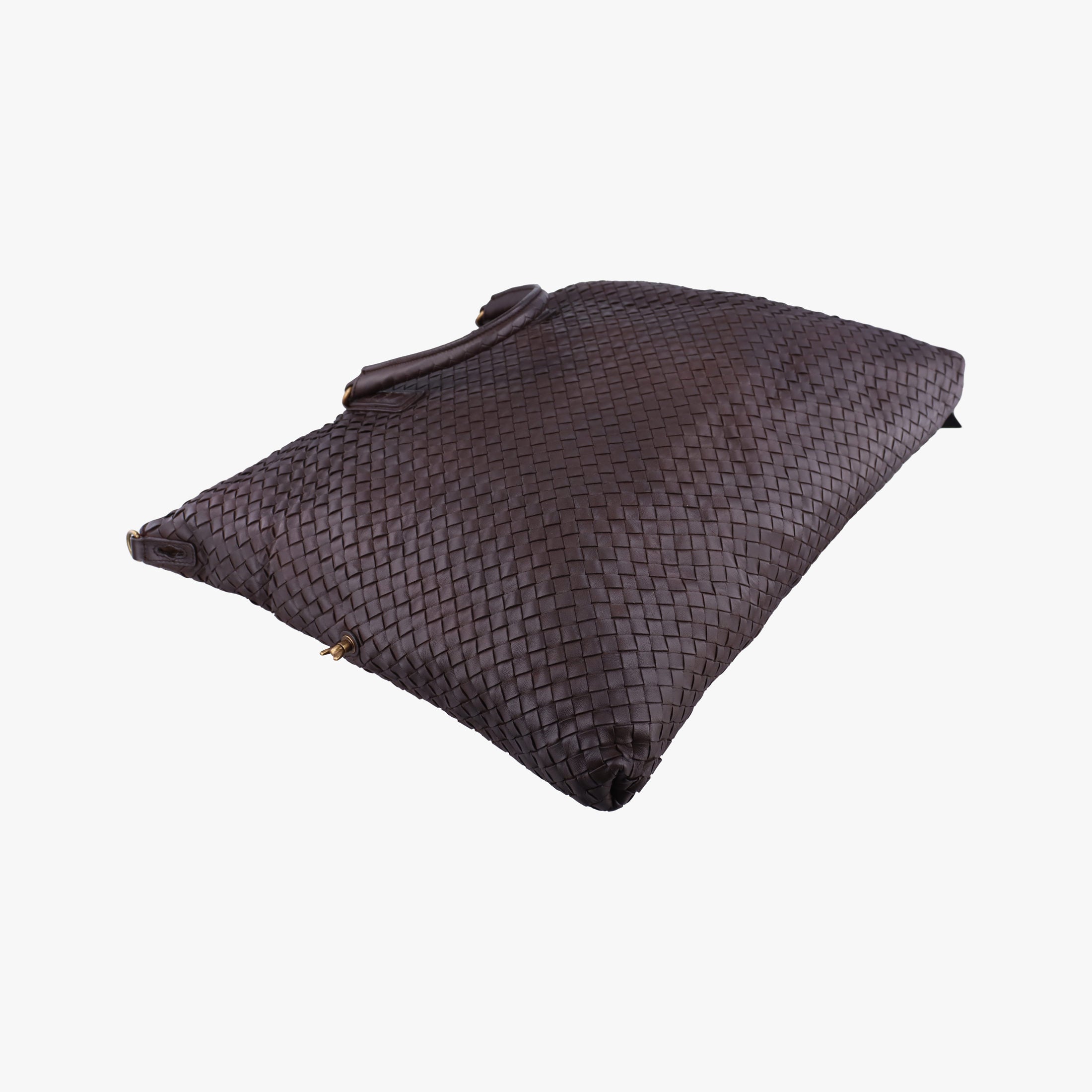 Secondhand Bottega Veneta Intrecciato Brown lambskin  handbag | stylenewstar