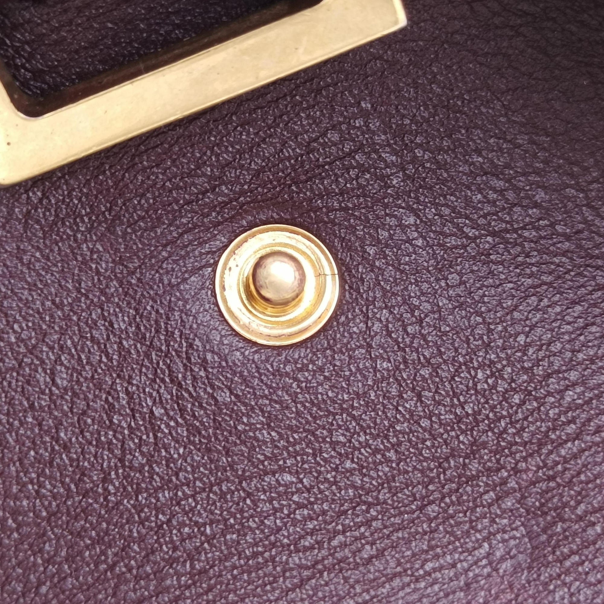 Vintage Yves Saint Laurent Y Ligne Petit Cabas Black×burgundy Leather 311208 handbag | stylenewstar