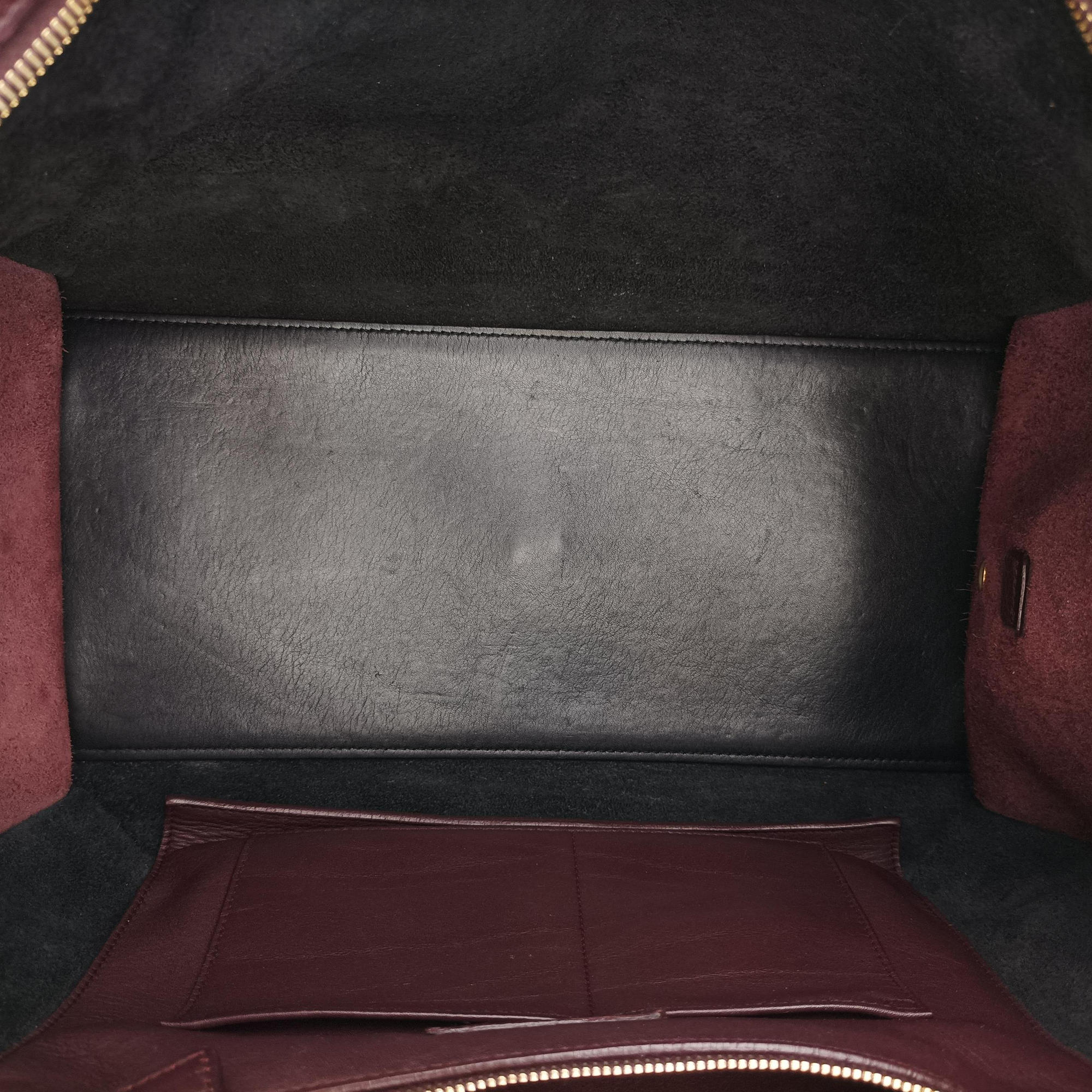 Vintage Yves Saint Laurent Y Ligne Petit Cabas Black×burgundy Leather 311208 handbag | stylenewstar