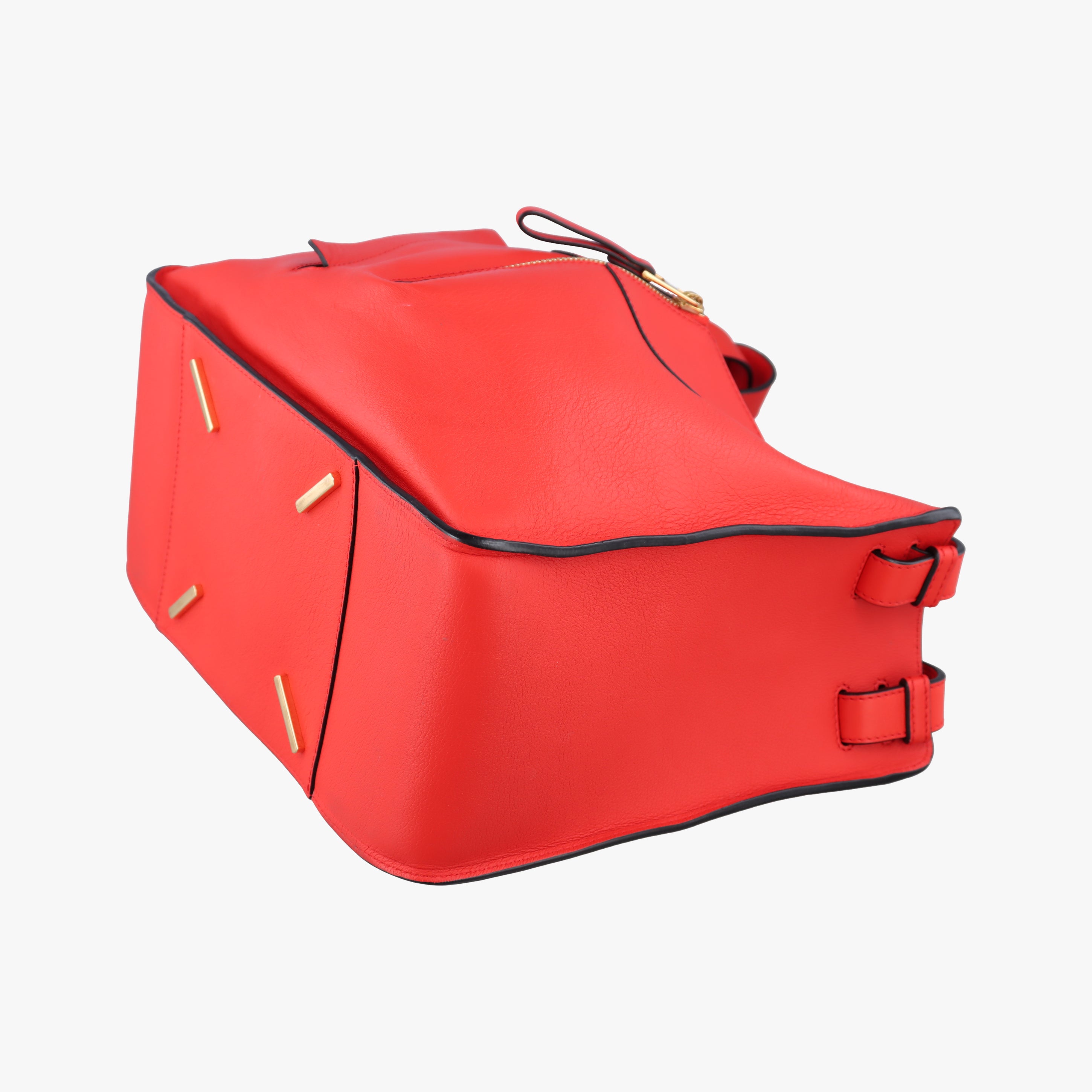 Pre-owned Loewe Hammock Red Leather  shoulderbag | stylenewstar