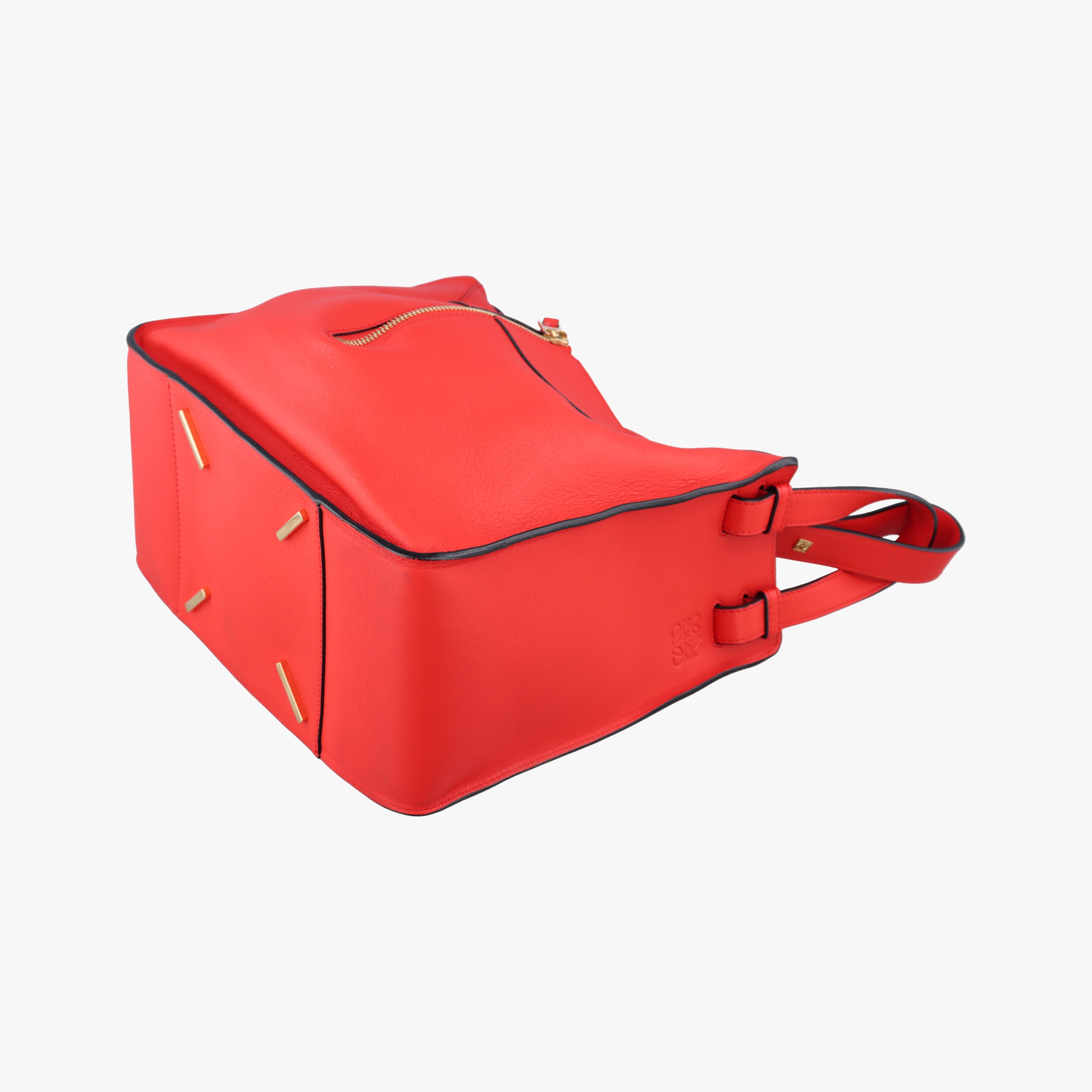 Pre-owned Loewe Hammock Red Leather  shoulderbag | stylenewstar