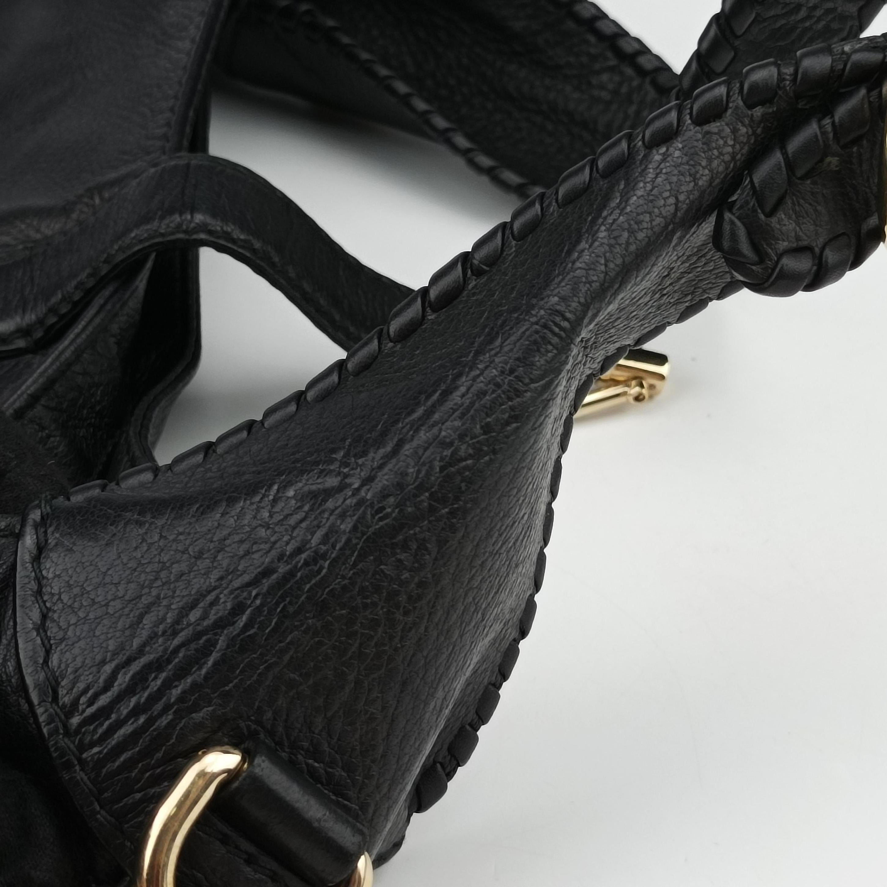 Vintage Gucci New Jackie Black Leather 223929 shoulderbag | stylenewstar