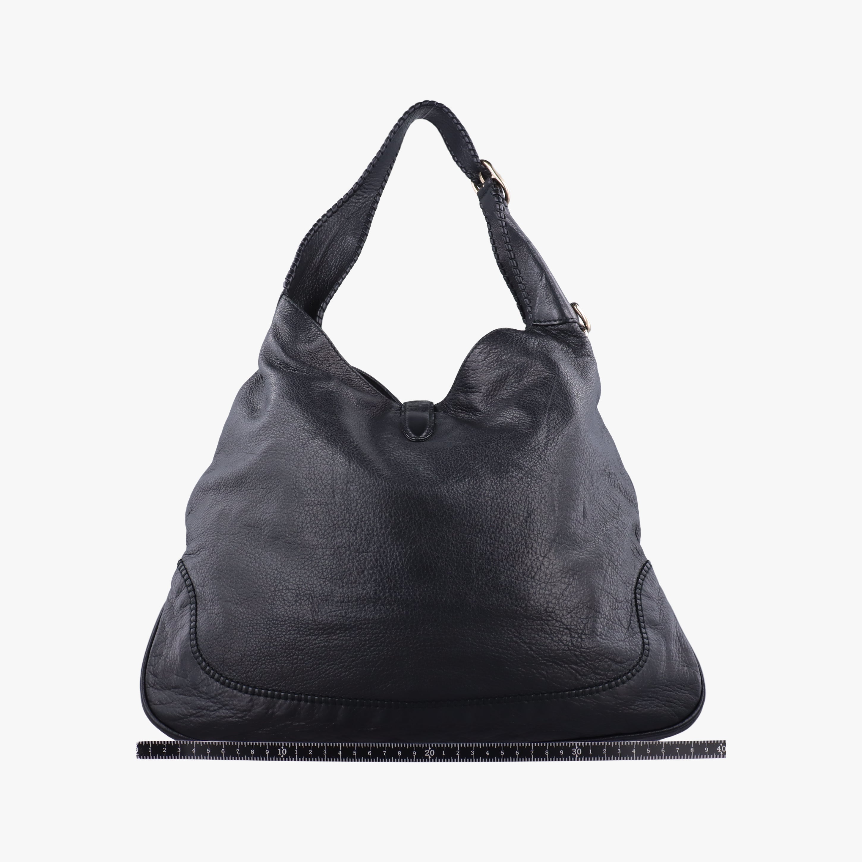 Vintage Gucci New Jackie Black Leather 223929 shoulderbag | stylenewstar