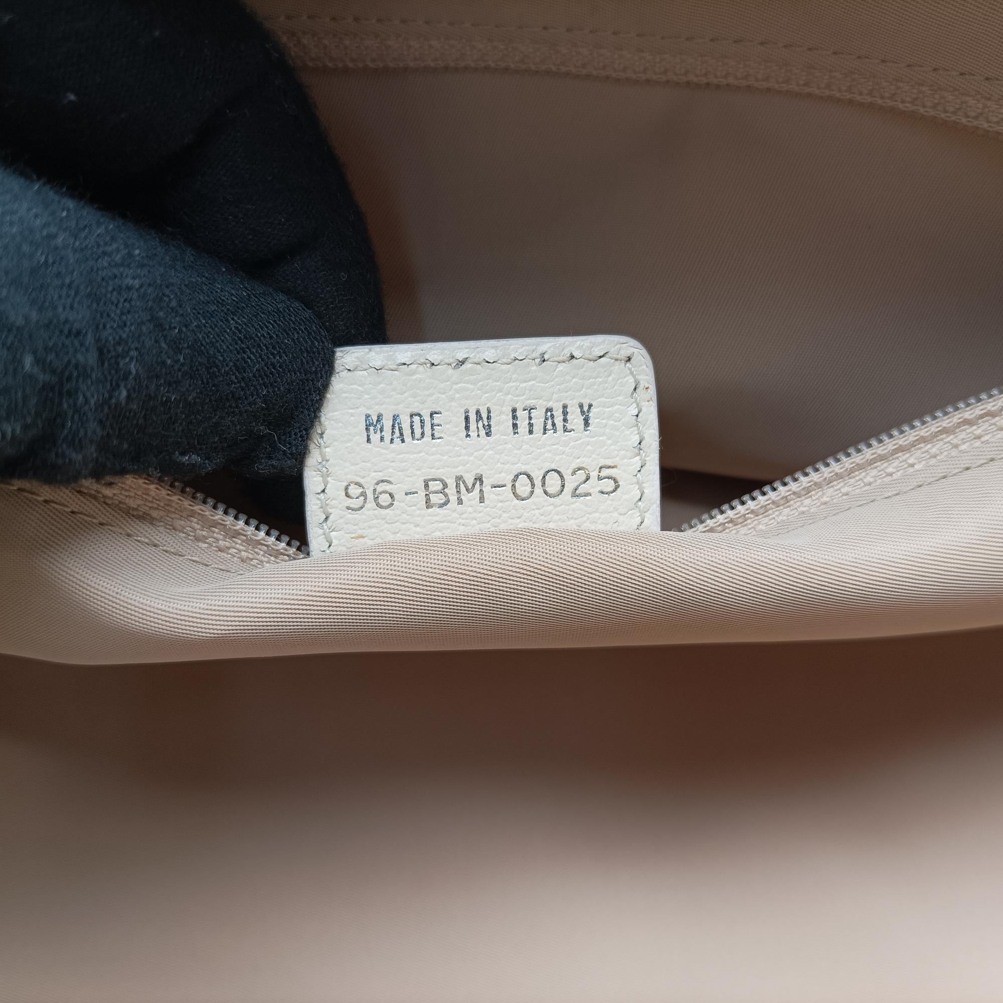 Pre-owned Christian Dior Oblique Floral Trotter White x Beige x Multicolor Canvas × Leather  handbag | stylenewstar