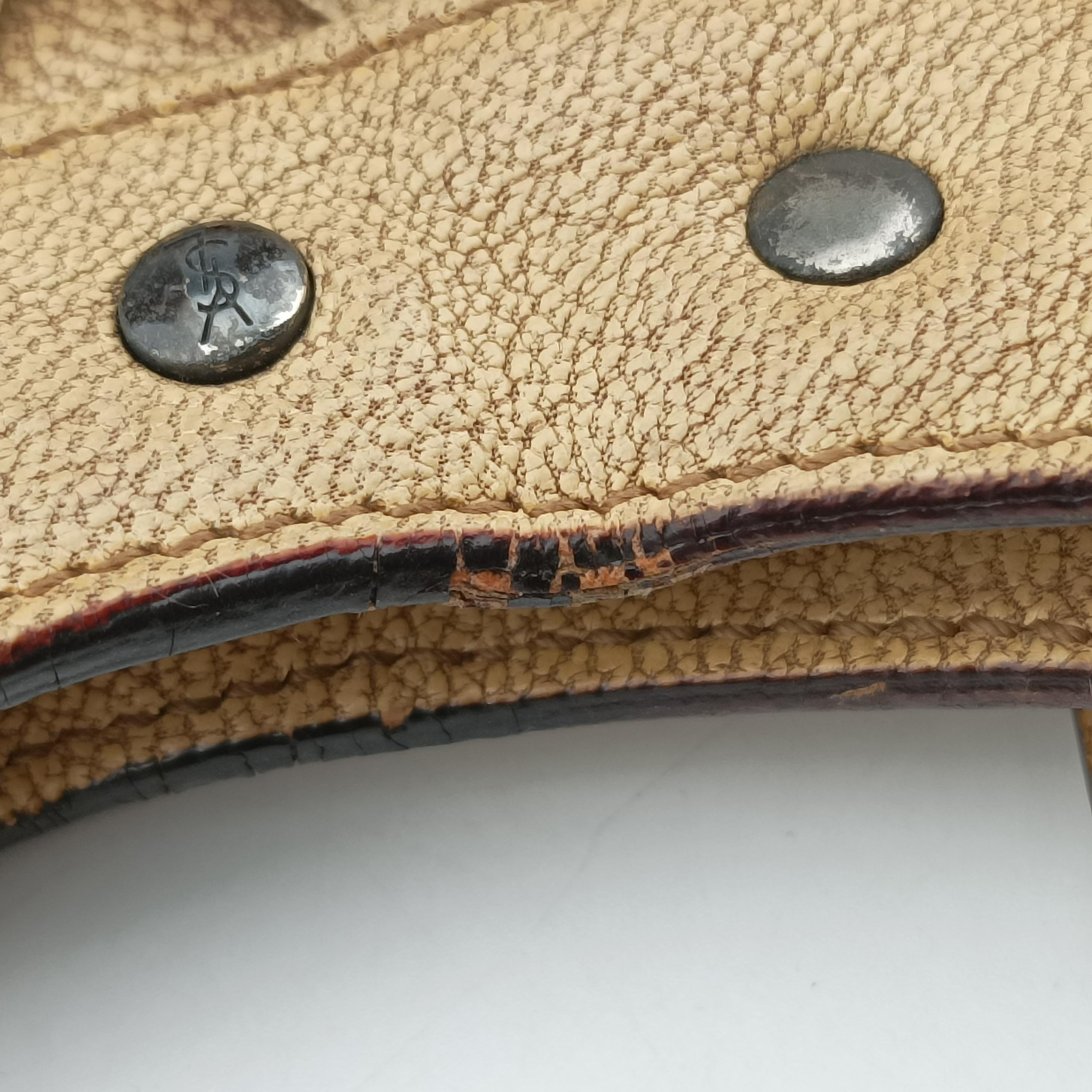 Pre-owned Yves Saint Laurent Mombasa beige Leather  handbag | stylenewstar