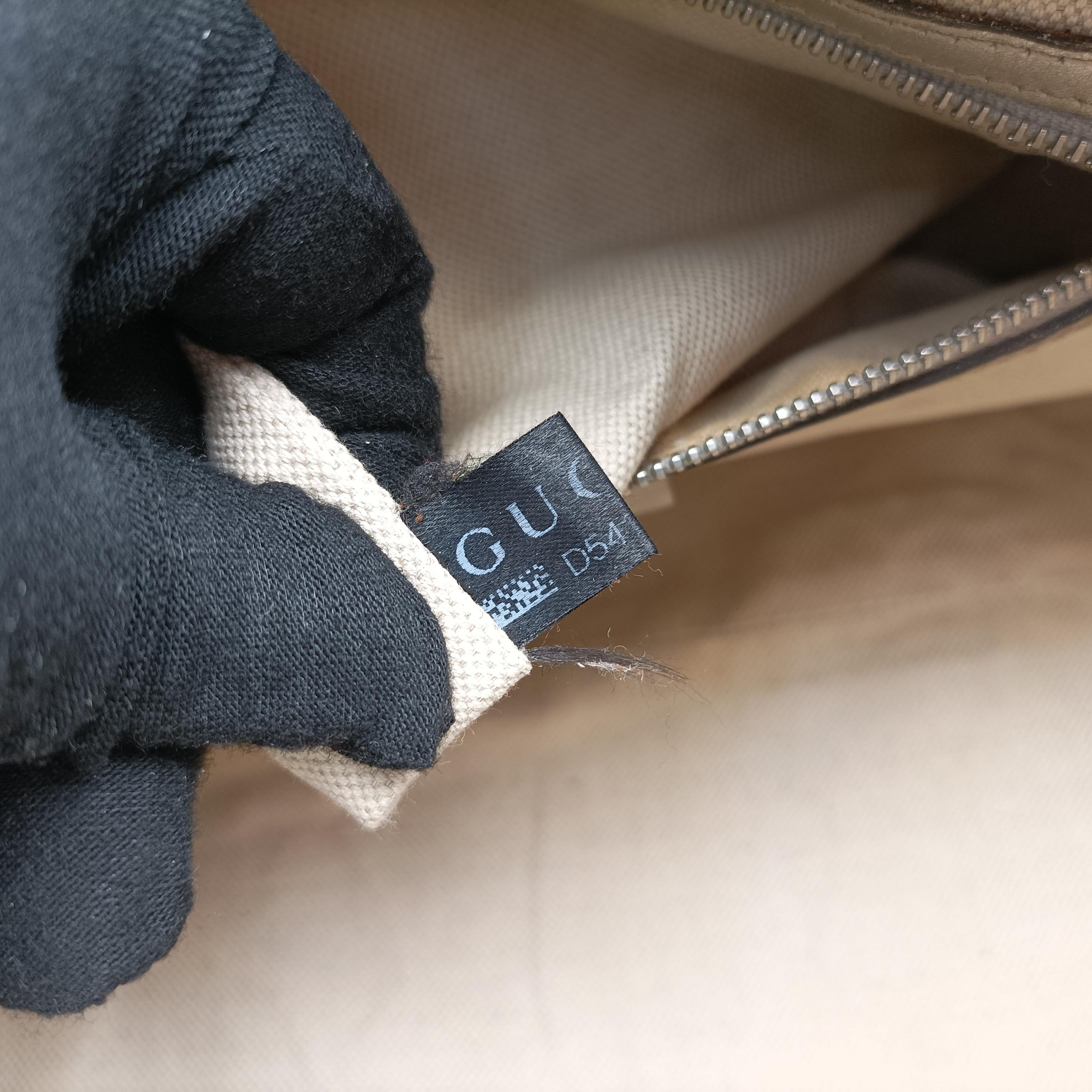 Secondhand Gucci Jackie Silver PVC coated canvas 203494 handbag | stylenewstar