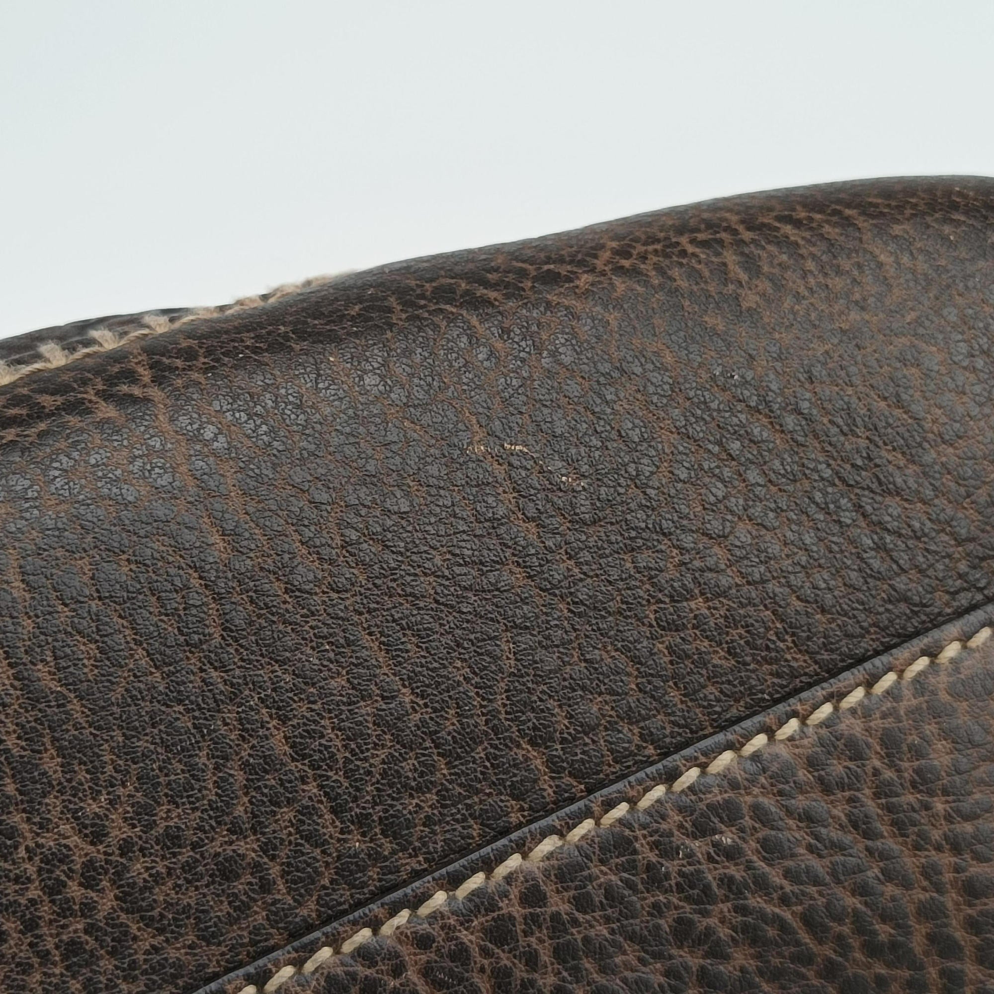 Pre-owned Gucci Guccissima New Pelham horsebit Brown Leather  shoulderbag | stylenewstar