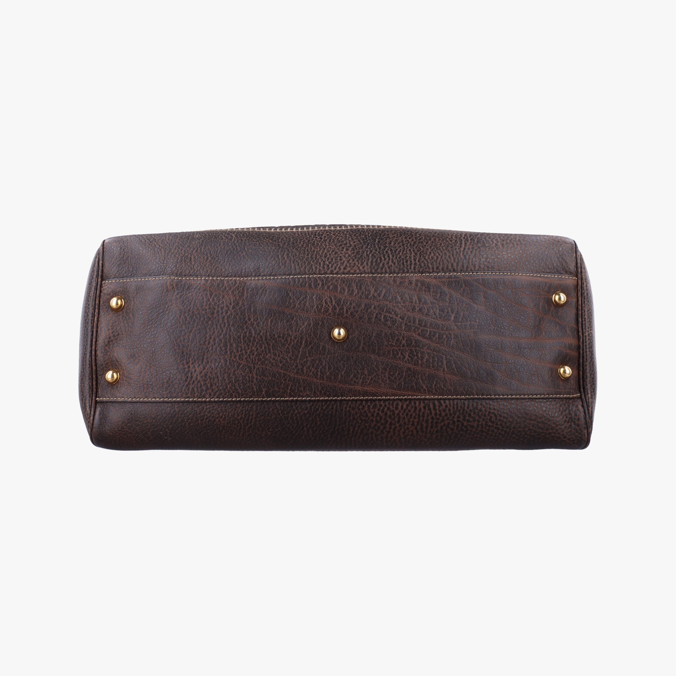 Pre-owned Gucci Guccissima New Pelham horsebit Brown Leather  shoulderbag | stylenewstar