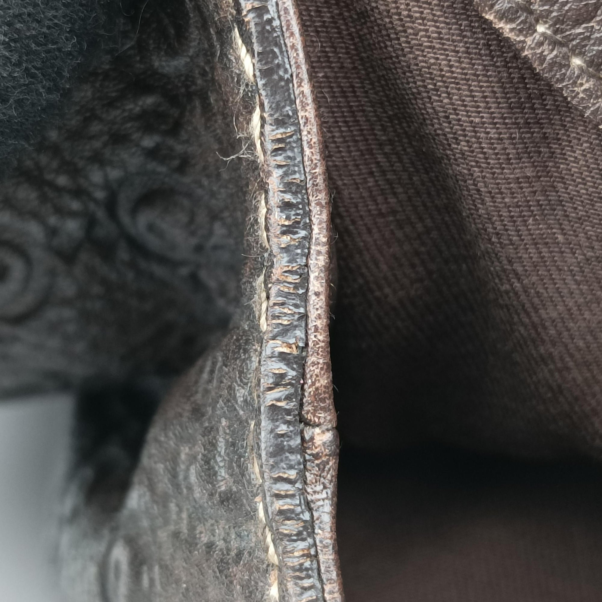 Pre-owned Gucci Guccissima New Pelham horsebit Brown leather 223958 shoulderbag | stylenewstar