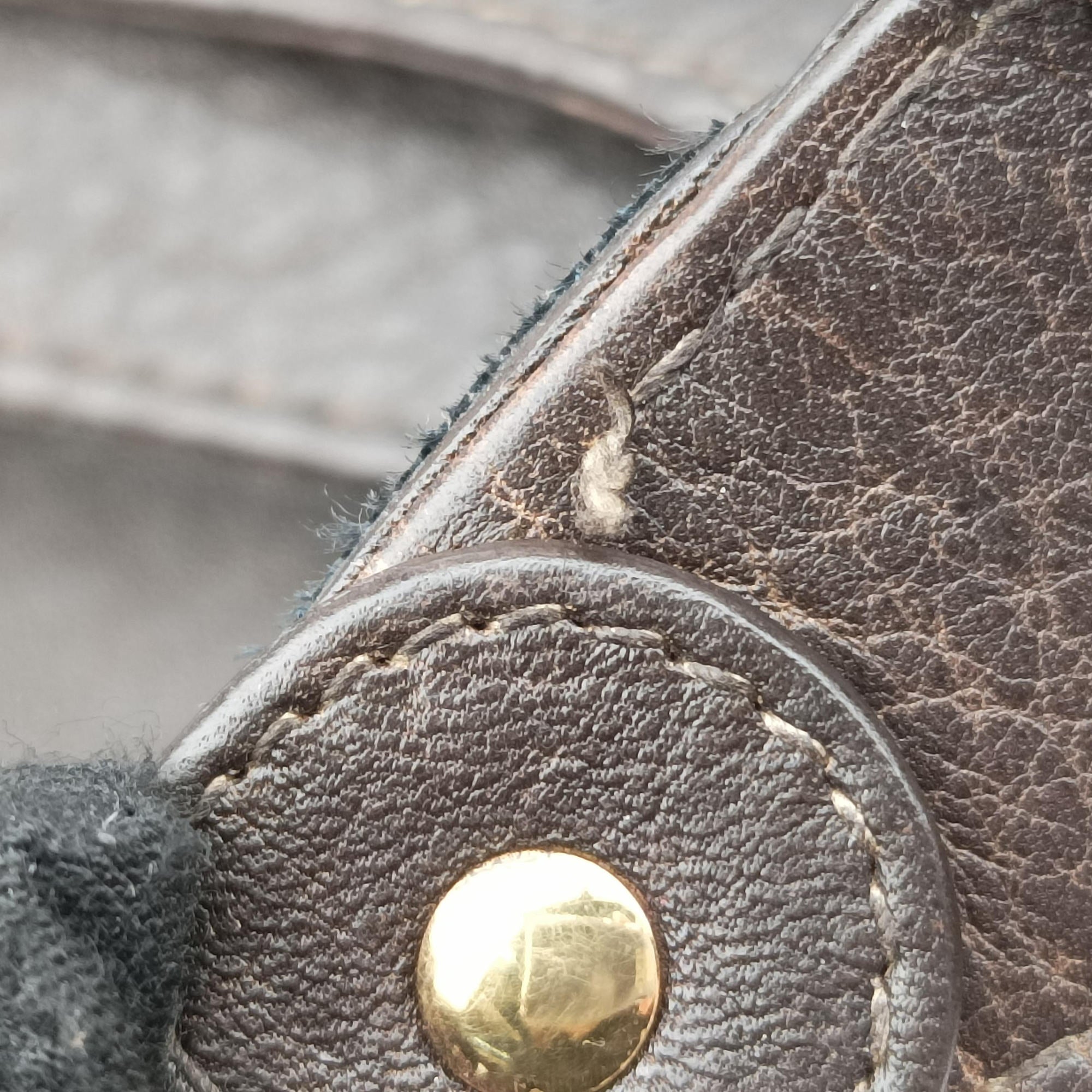 Pre-owned Gucci Guccissima New Pelham horsebit Brown leather 223958 shoulderbag | stylenewstar