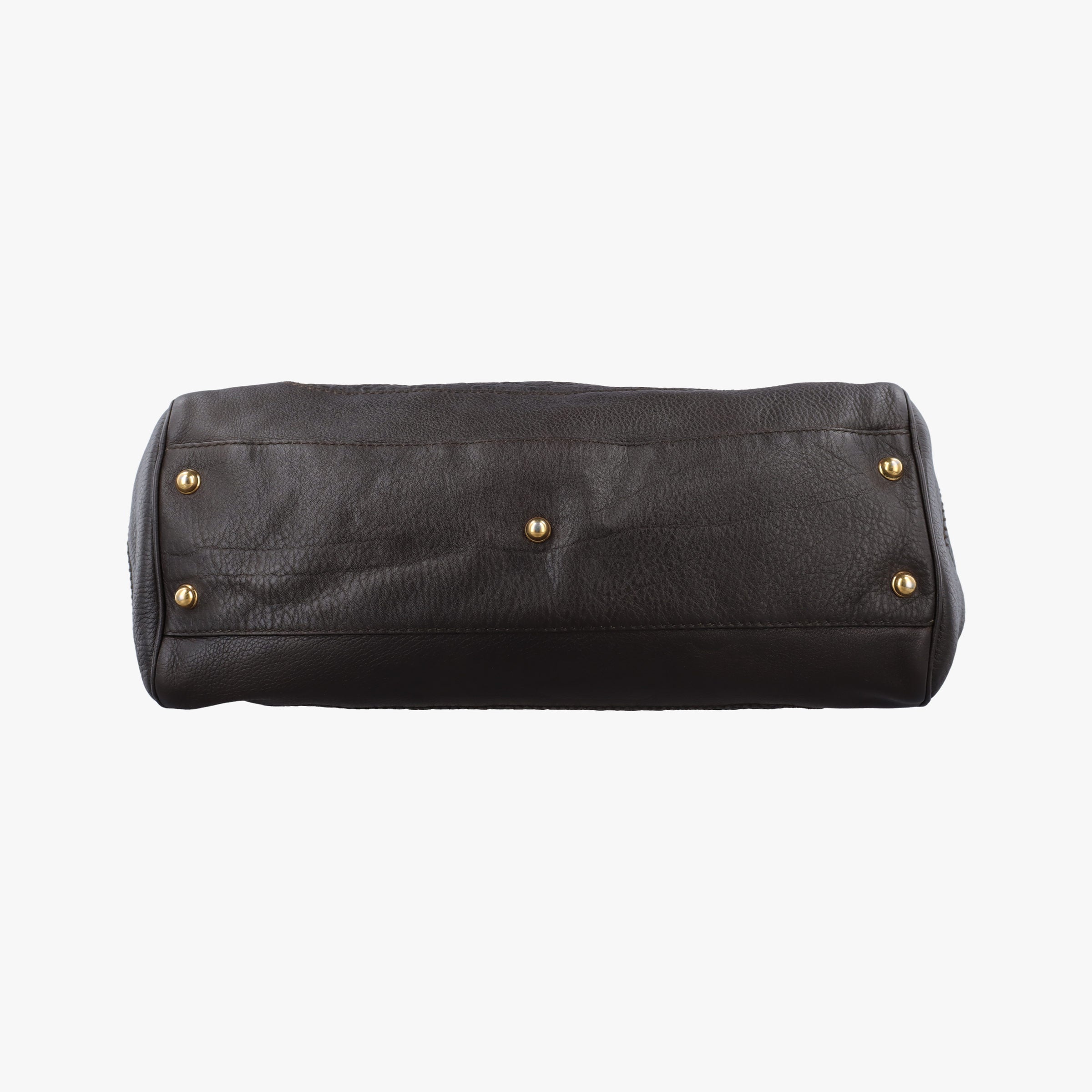 Pre-owned Gucci Guccissima New Pelham horsebit Brown leather 223958 shoulderbag | stylenewstar