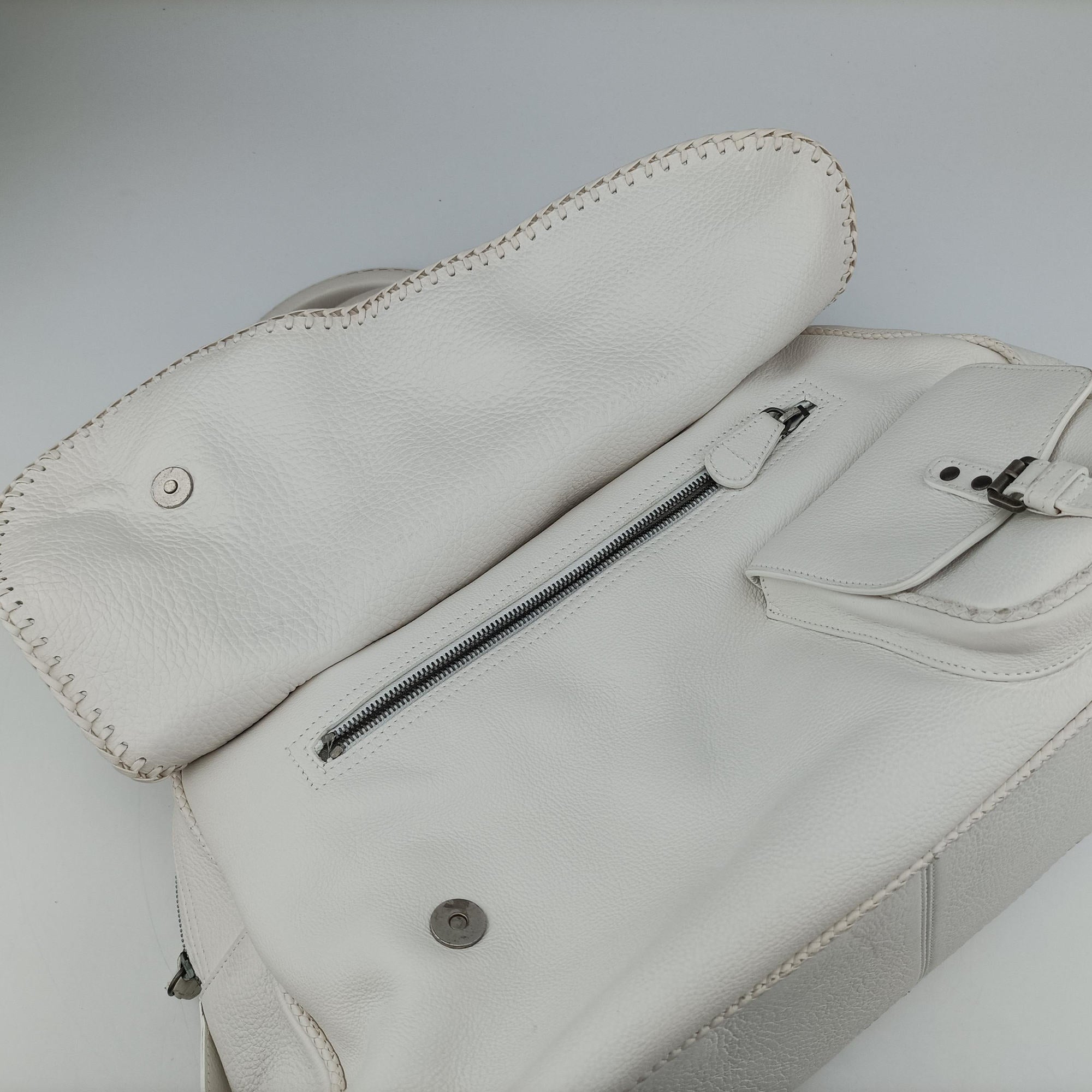 Vintage Christian Dior Gaucho White leather  handbag | stylenewstar