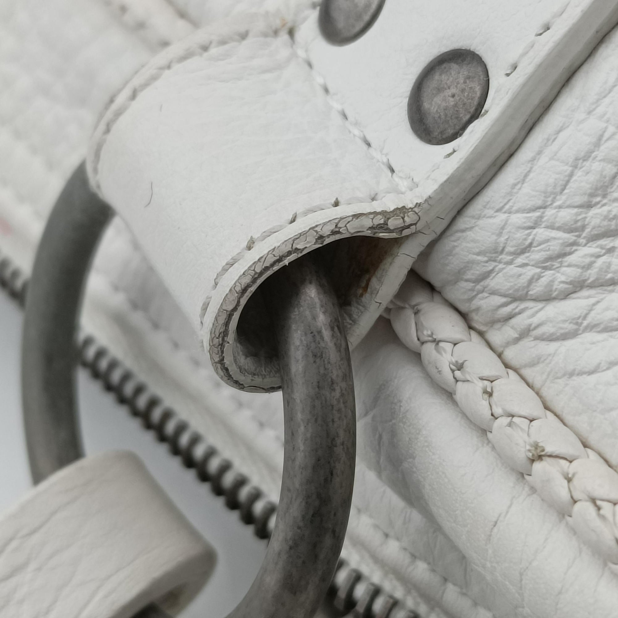 Vintage Christian Dior Gaucho White leather  handbag | stylenewstar