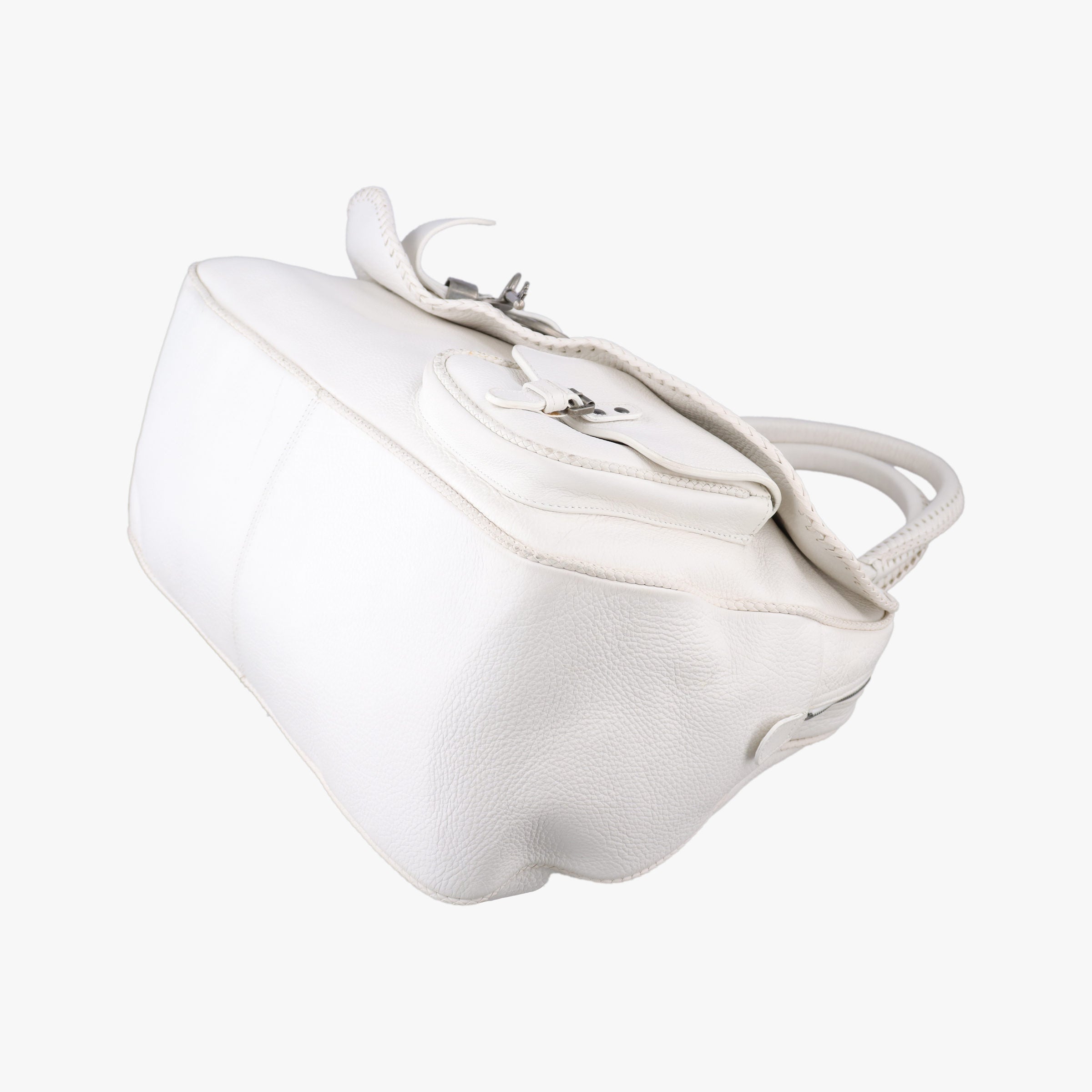 Vintage Christian Dior Gaucho White leather  handbag | stylenewstar