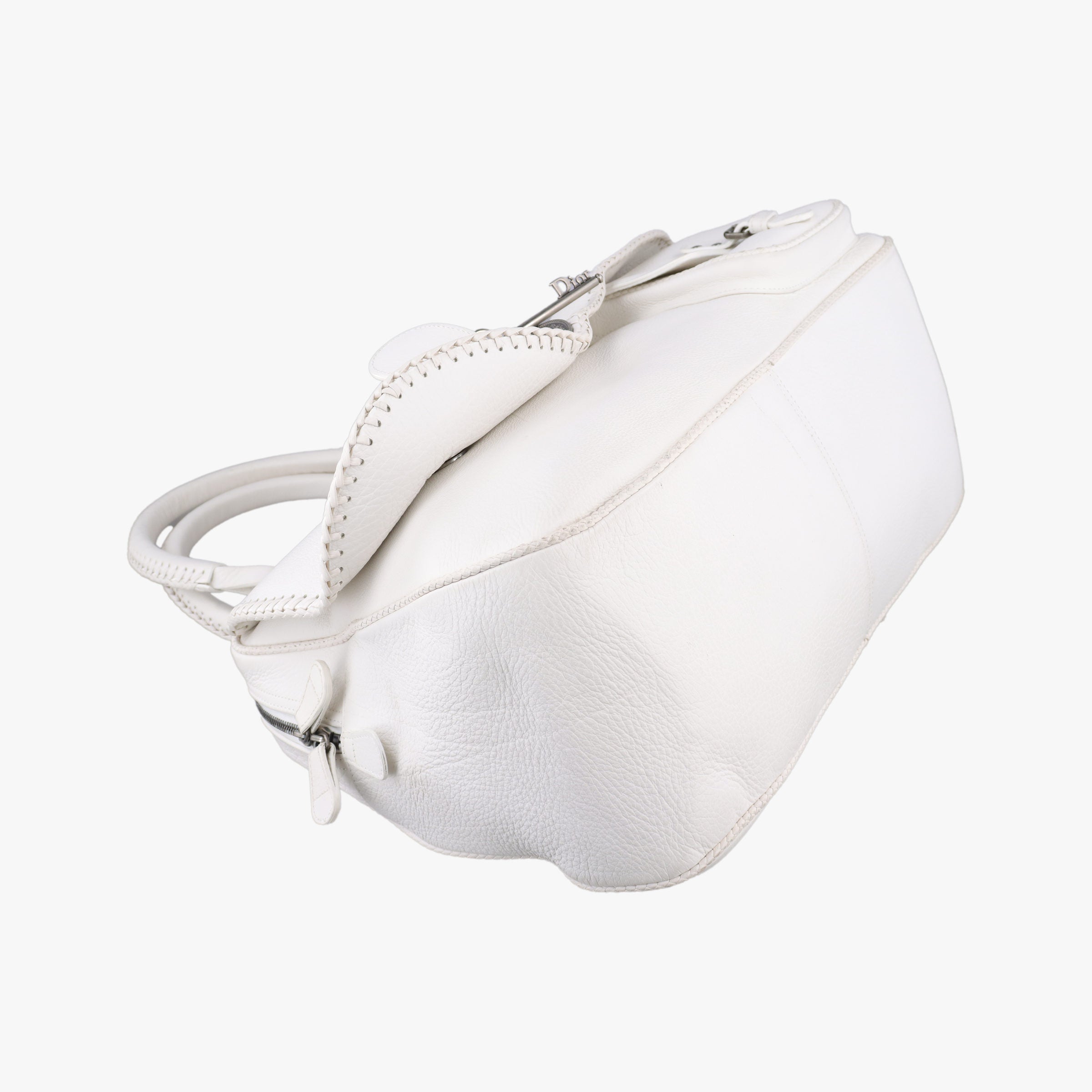 Vintage Christian Dior Gaucho White leather  handbag | stylenewstar