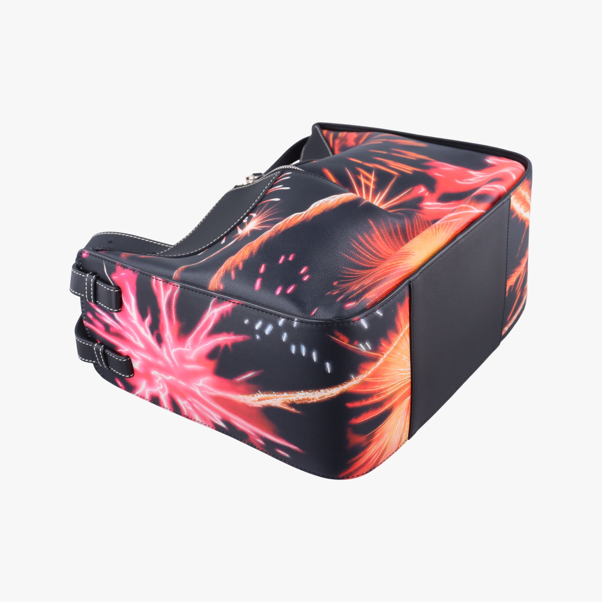 Pre-owned Loewe Hammock fireworks print Black×Multicolour Leather  shoulderbag | stylenewstar