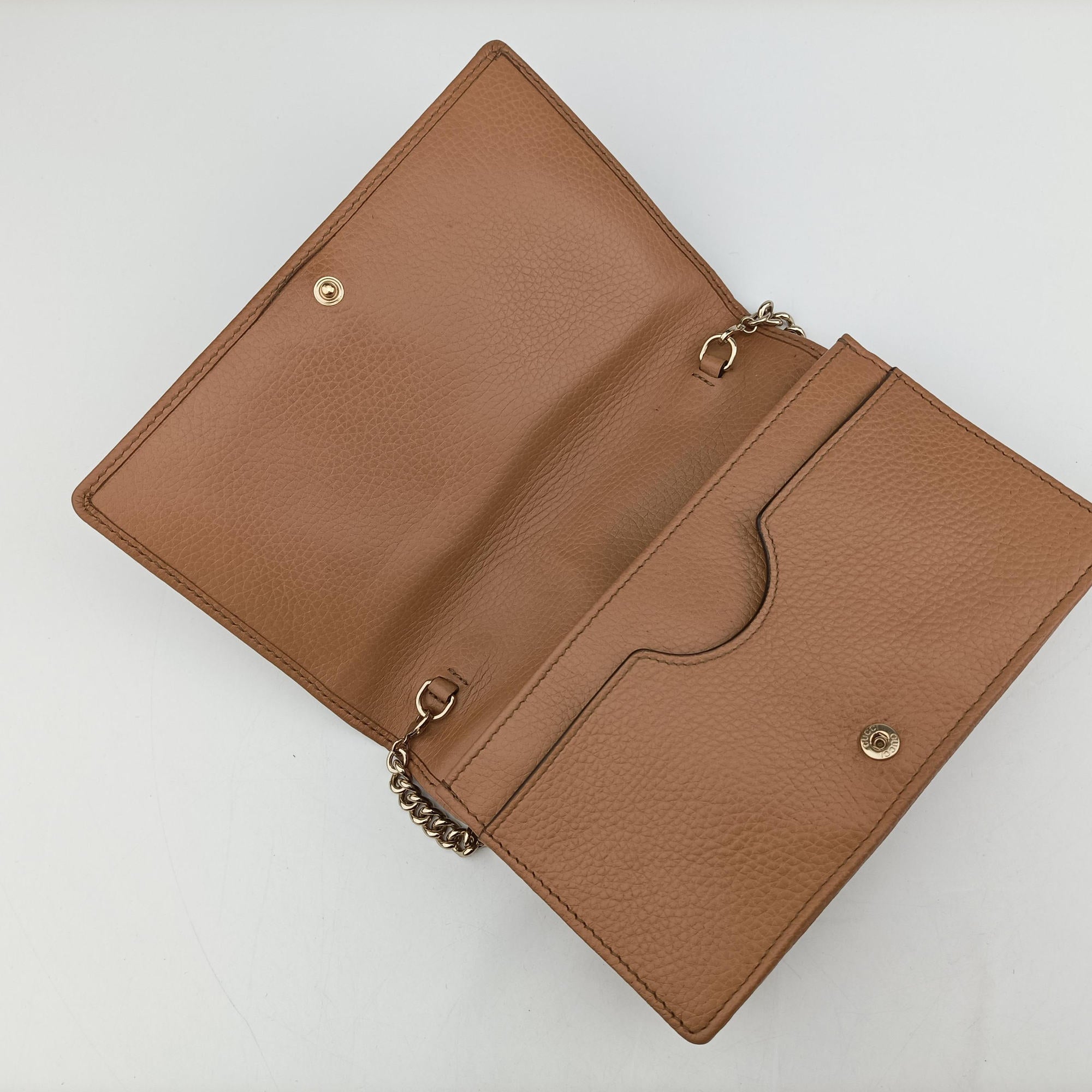 Secondhand Gucci Soho beige Leather 598211 shoulderbag | stylenewstar