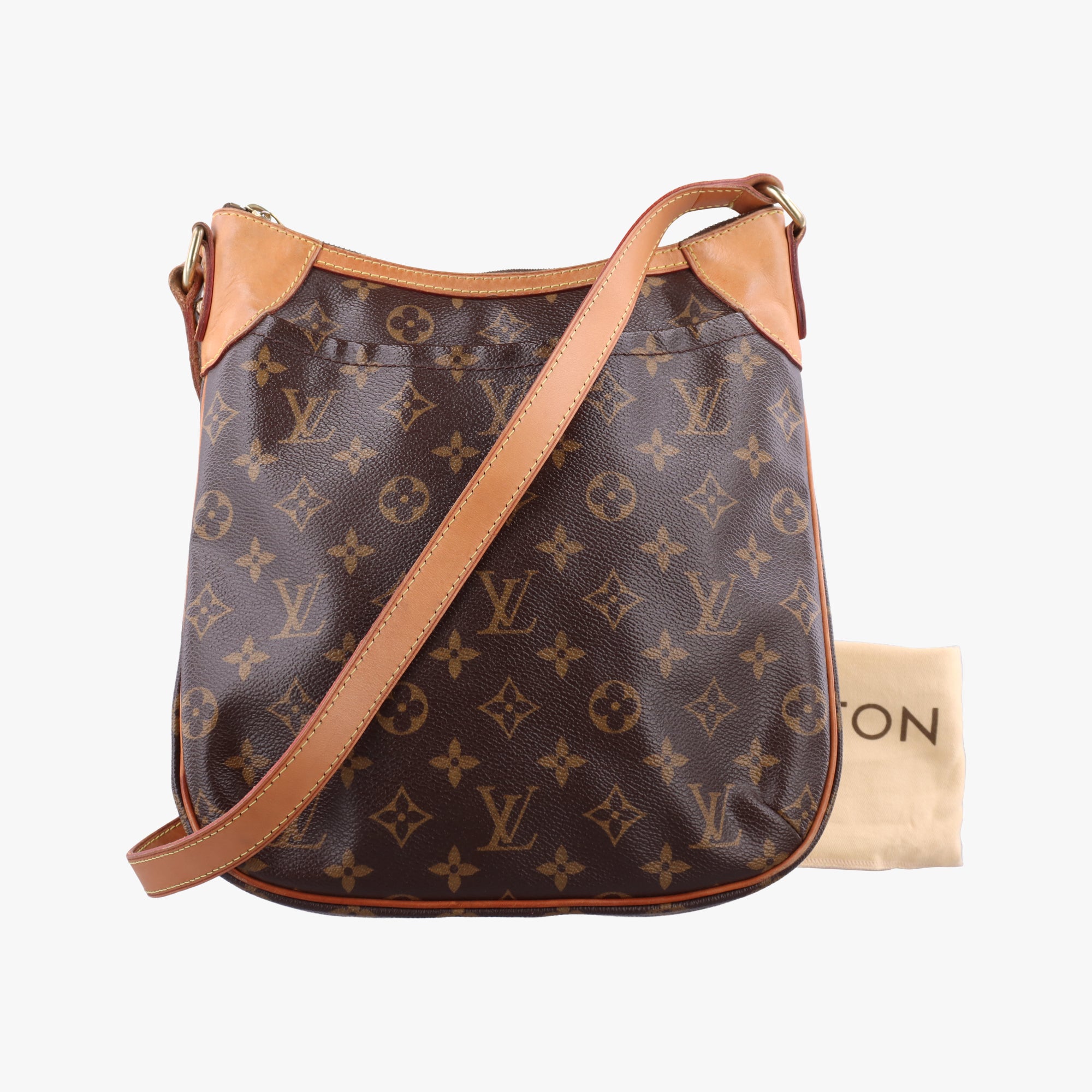 Pre-owned Louis Vuitton Odeon PM Brown Monogram Canvas M56390 shoulderbag | stylenewstar