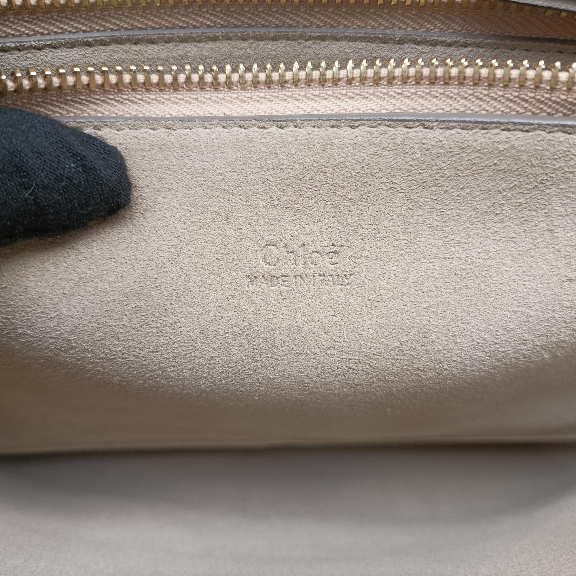 Pre-owned Chloe FAYE Grey Suede × leather  shoulderbag | stylenewstar