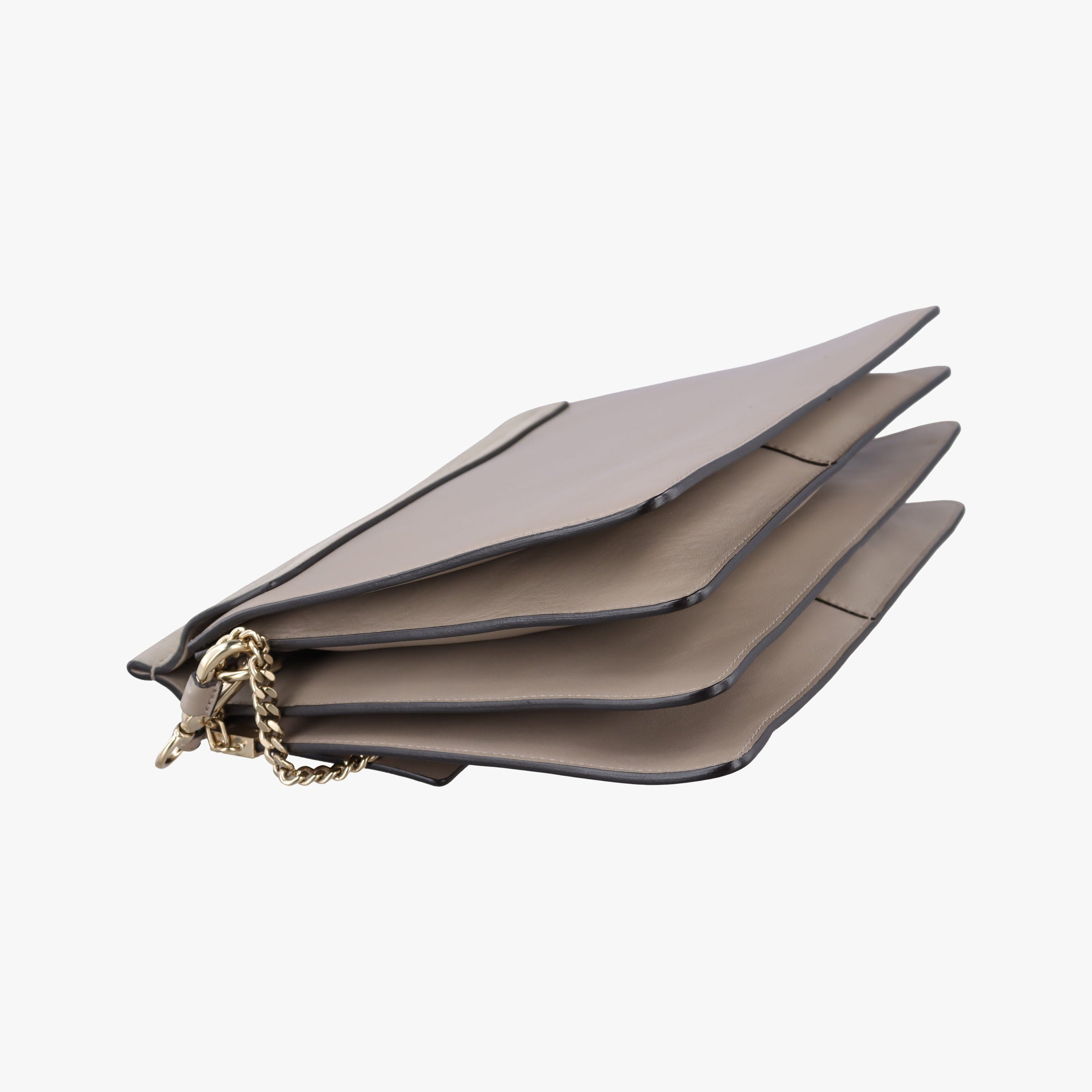 Pre-owned Chloe FAYE Grey Suede × leather  shoulderbag | stylenewstar