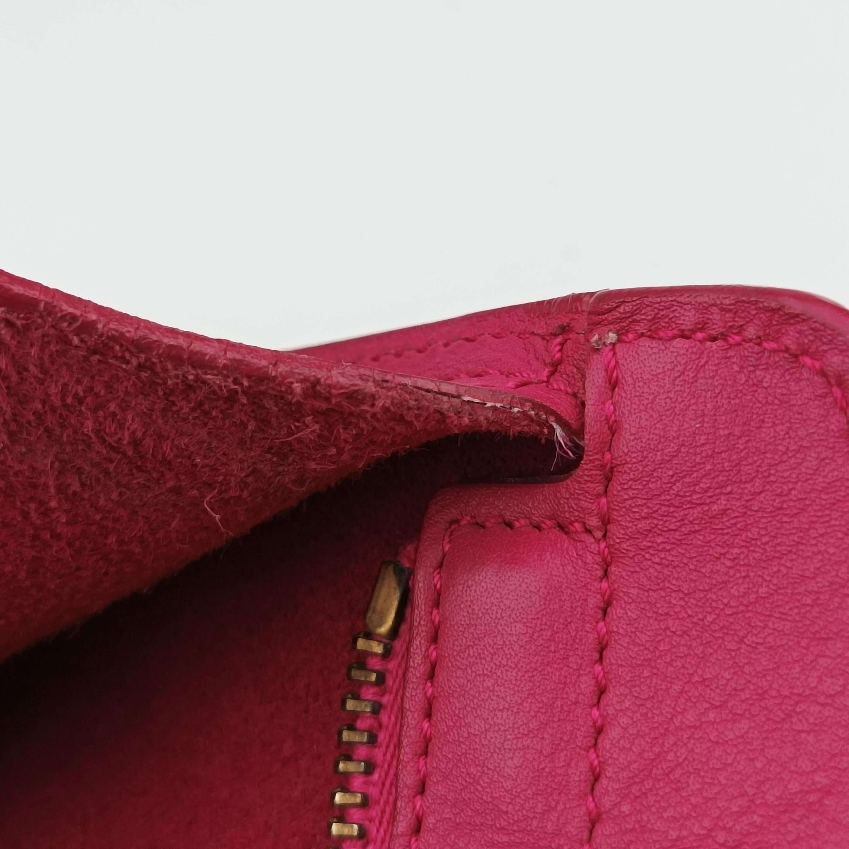 Vintage Yves Saint Laurent Y Ligne Petit Cabas Rose Red Leather 311210 shoulderbag | stylenewstar