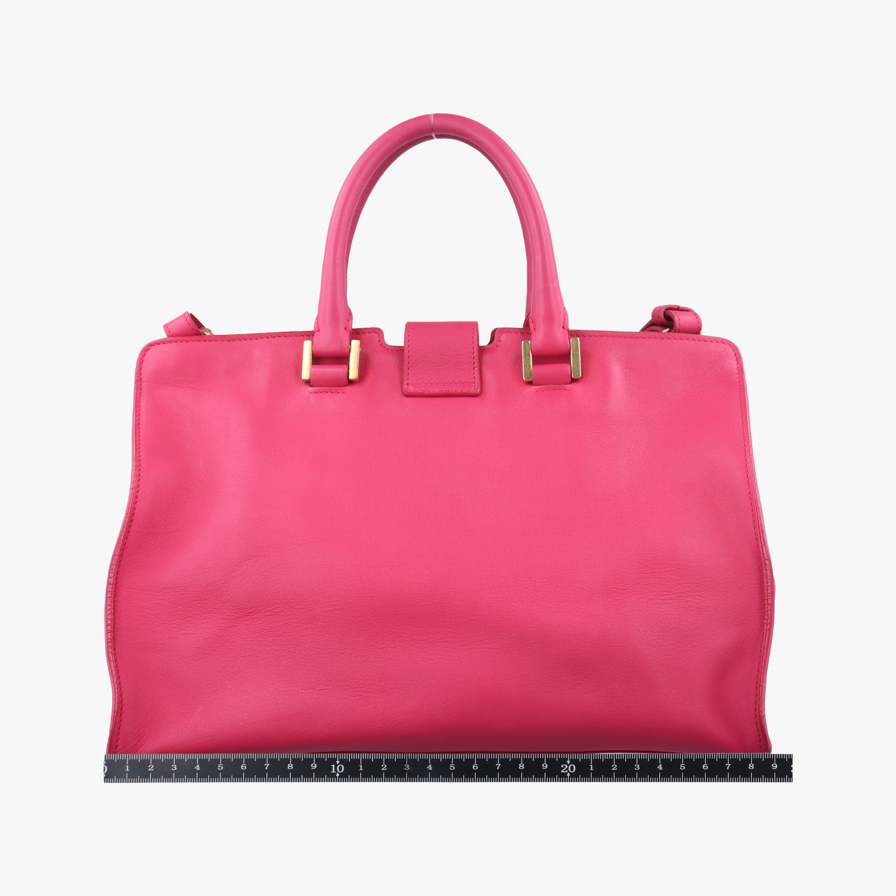 Vintage Yves Saint Laurent Y Ligne Petit Cabas Rose Red Leather 311210 shoulderbag | stylenewstar